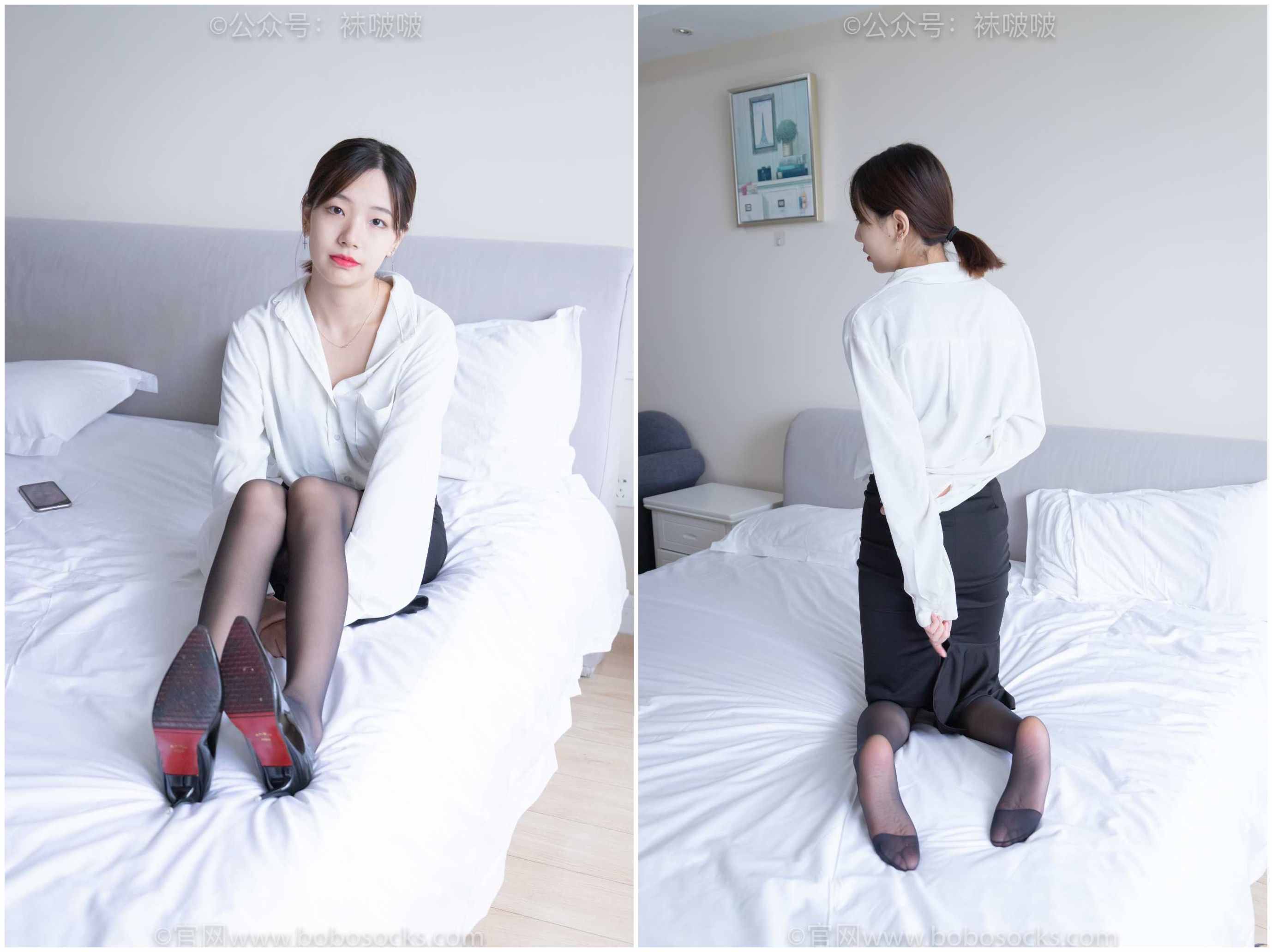 [袜啵啵]NO.017小甜豆-OL制服、高跟鞋、黑丝