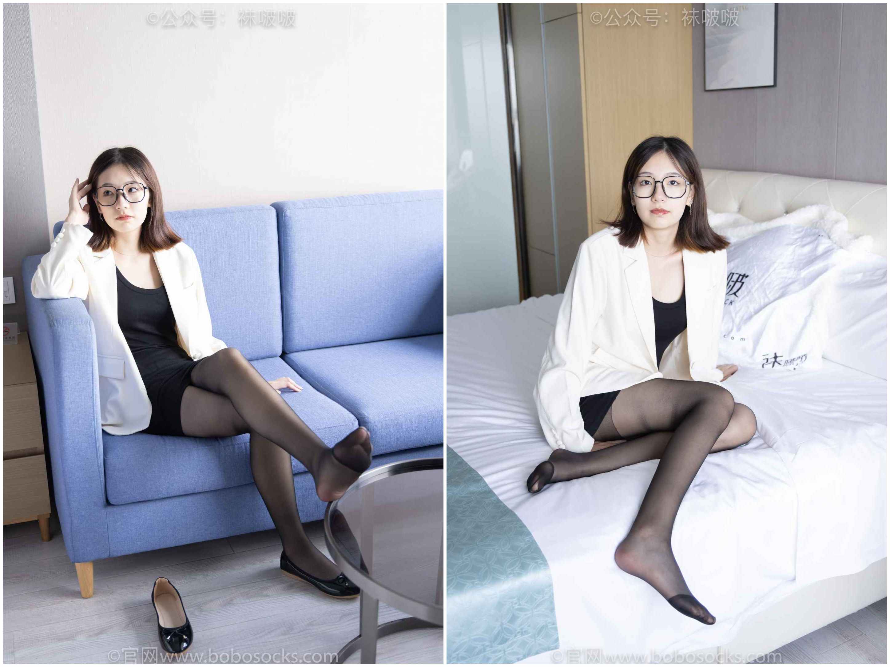 [袜啵啵]NO.032小甜豆-平底鞋、黑丝