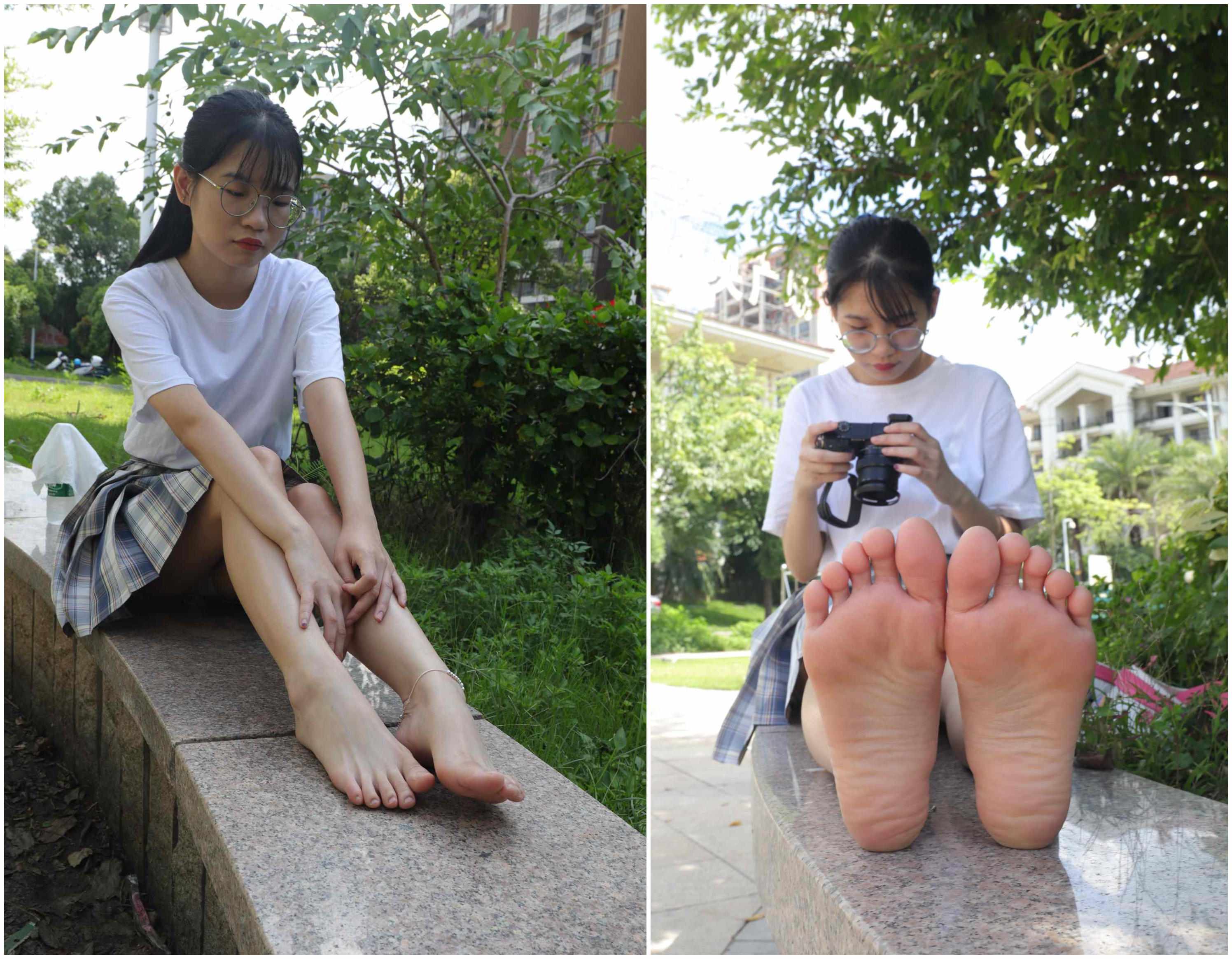 [Pary学生模拍]003 大学生婉萍的雪白美脚