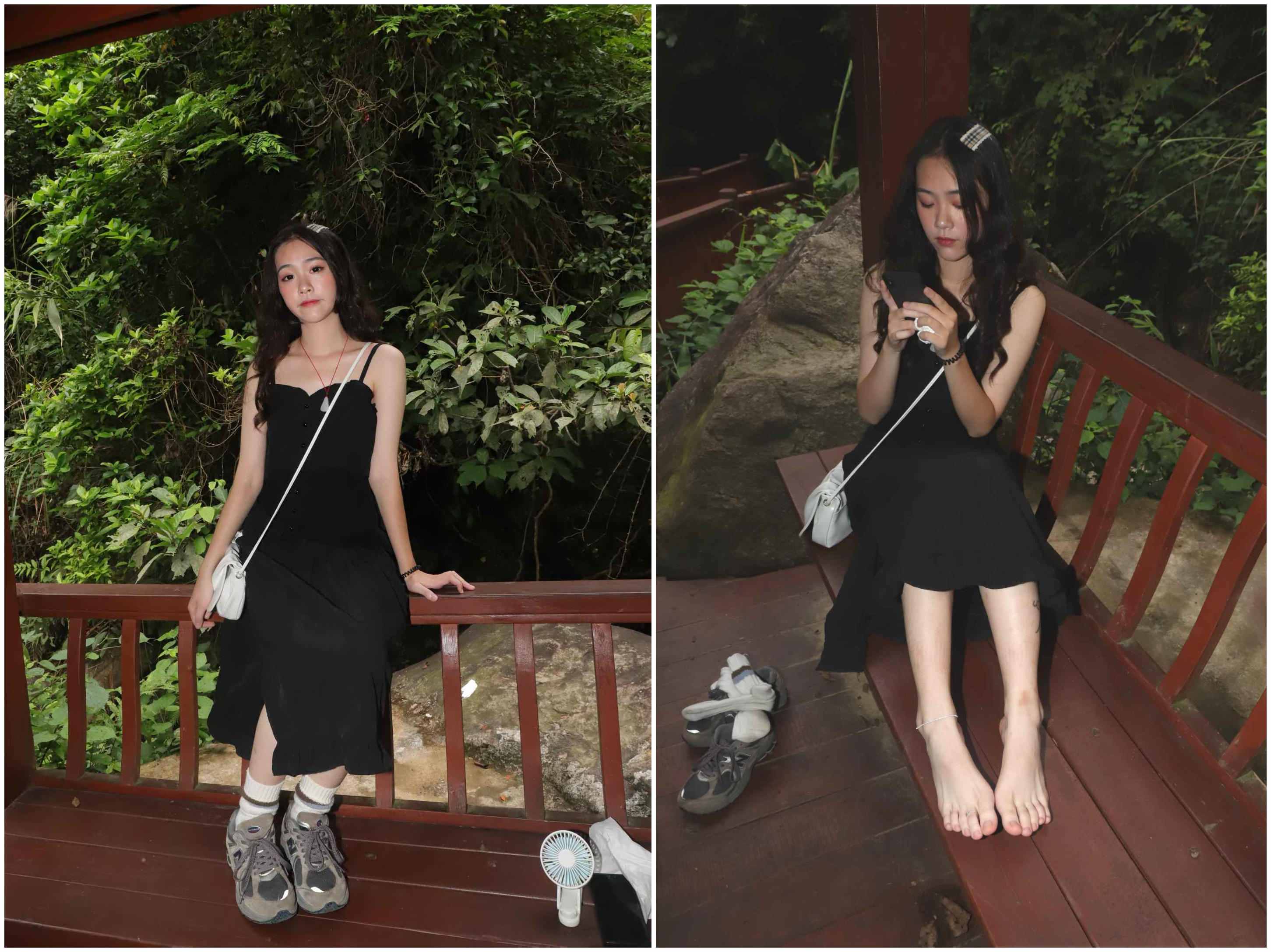 [Pary学生模拍]009 超美女神琪琪美妆照，把脚趾捆起来