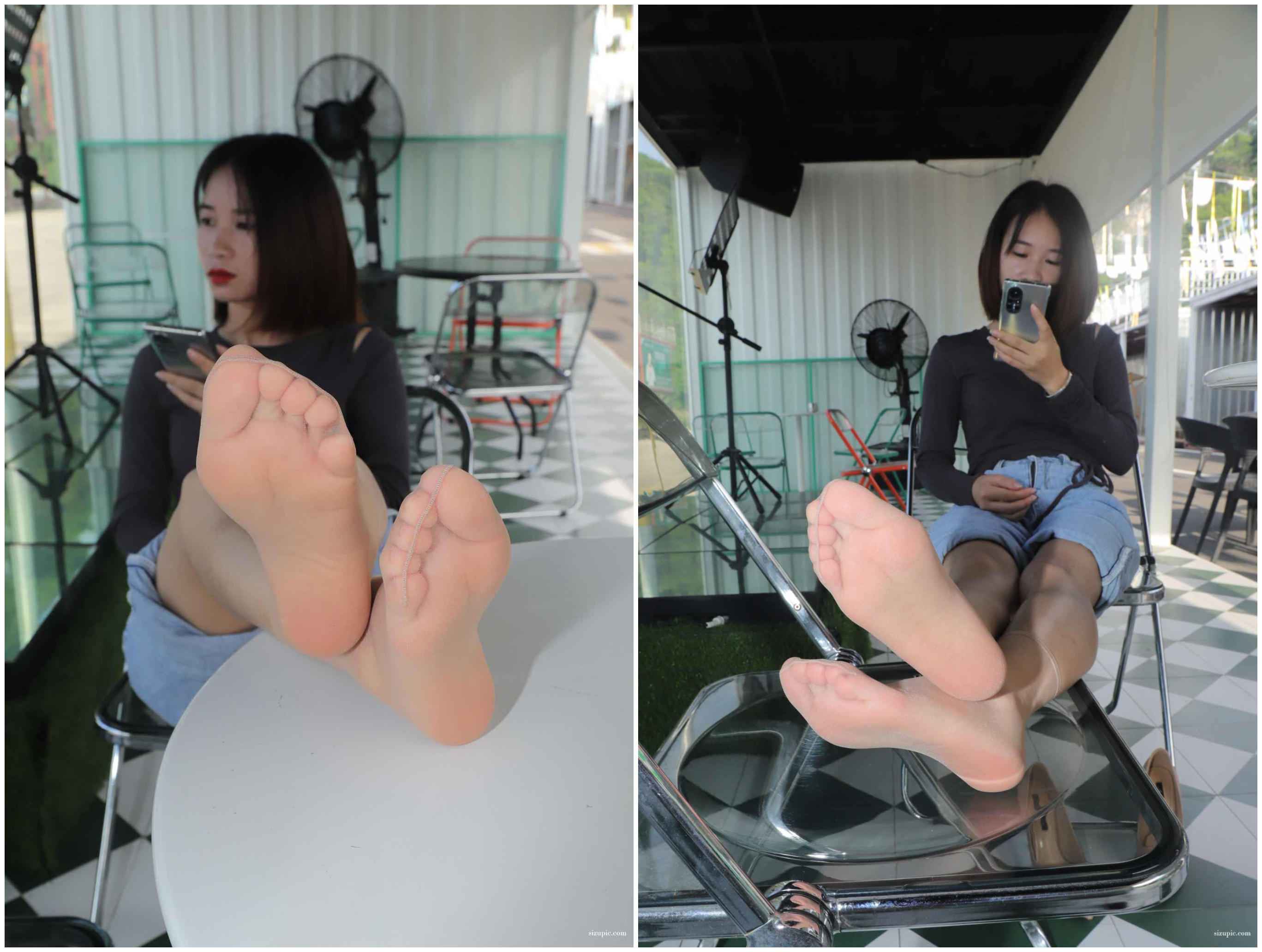 [Pary学生模拍]013 小燕脱下高跟鞋露出原味丝袜美脚