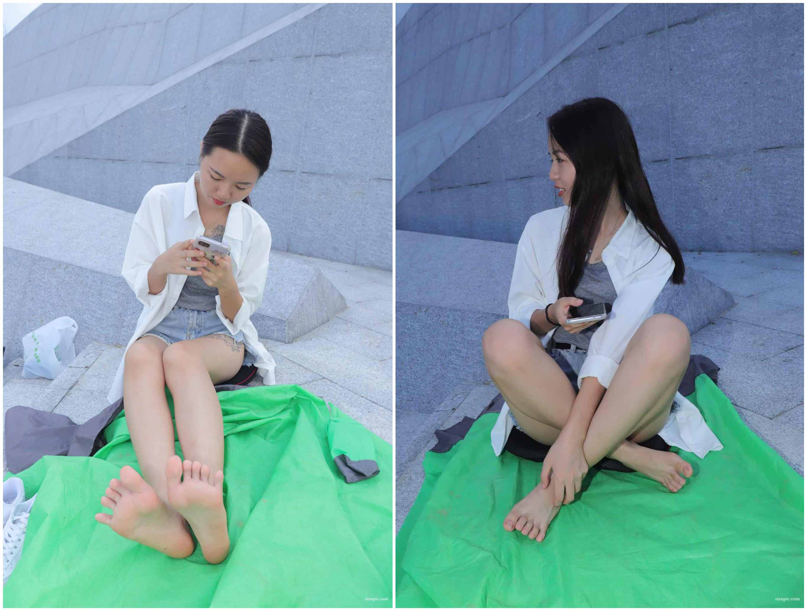 [Pary学生模拍]014 小淇脱下运动鞋棉袜