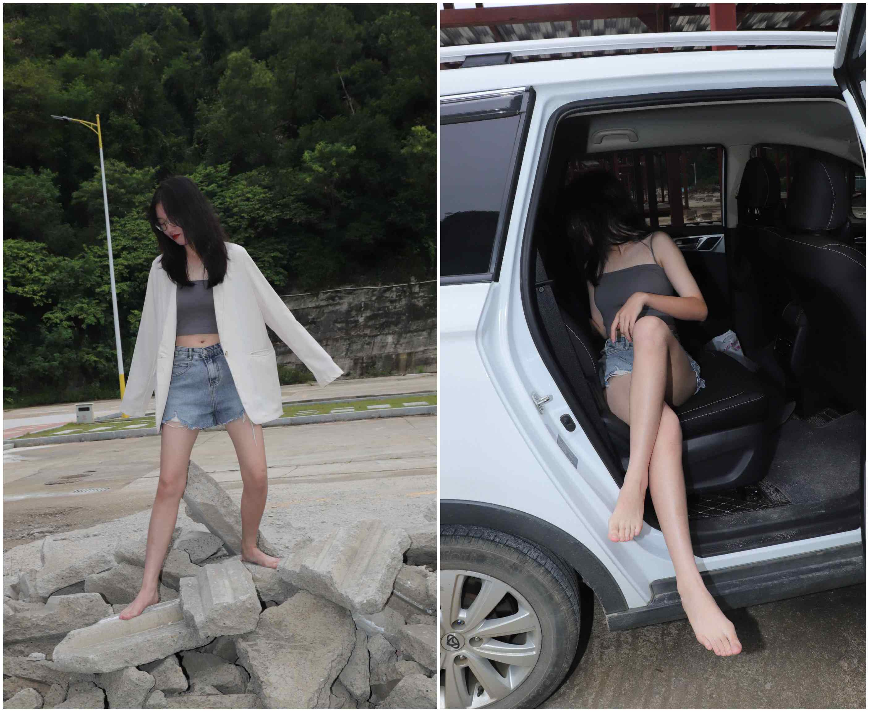 [Pary学生模拍]018 珊珊创意产业园吊带赤脚