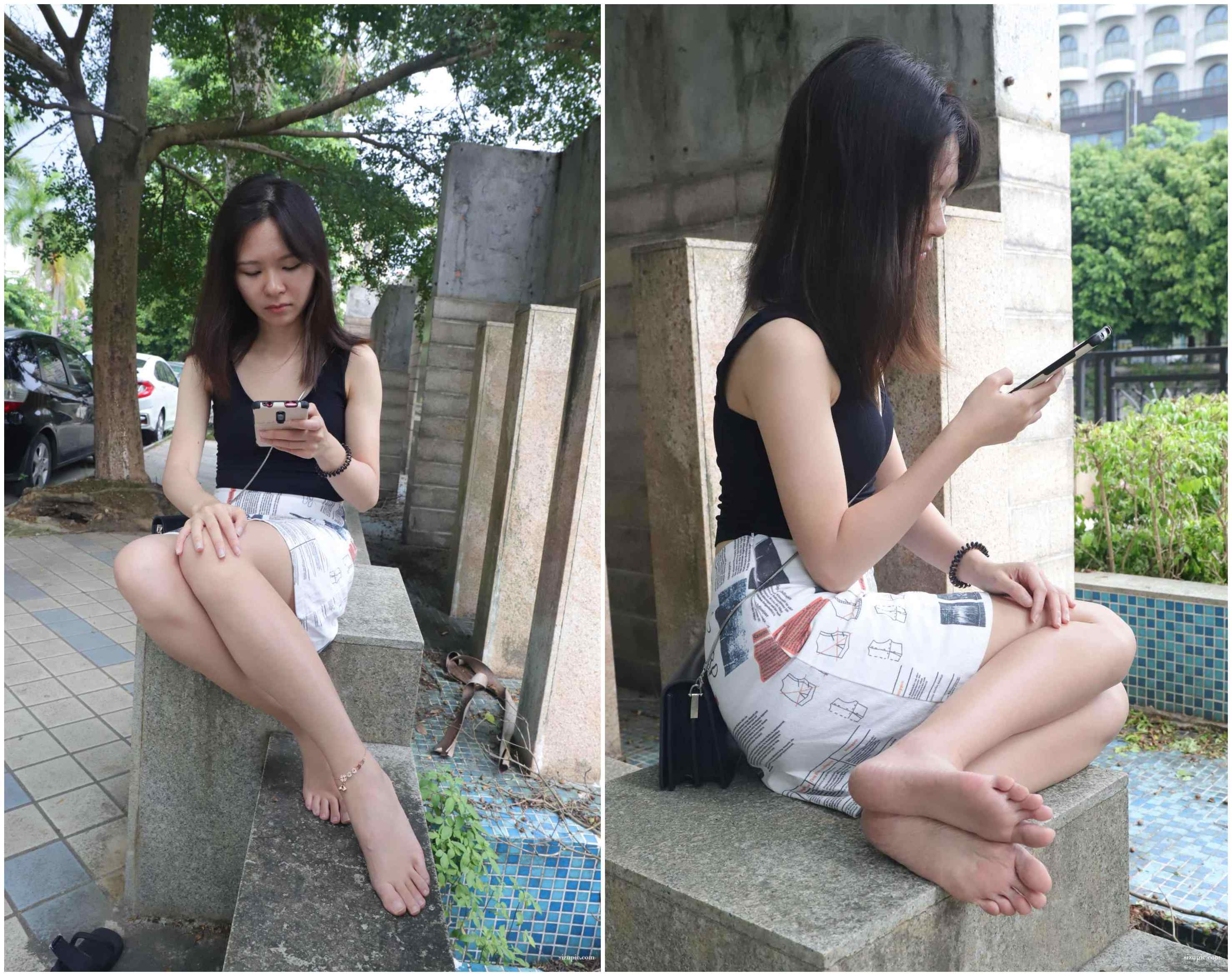 [Pary学生模拍]019 大美女慧婷雪白美脚第二季