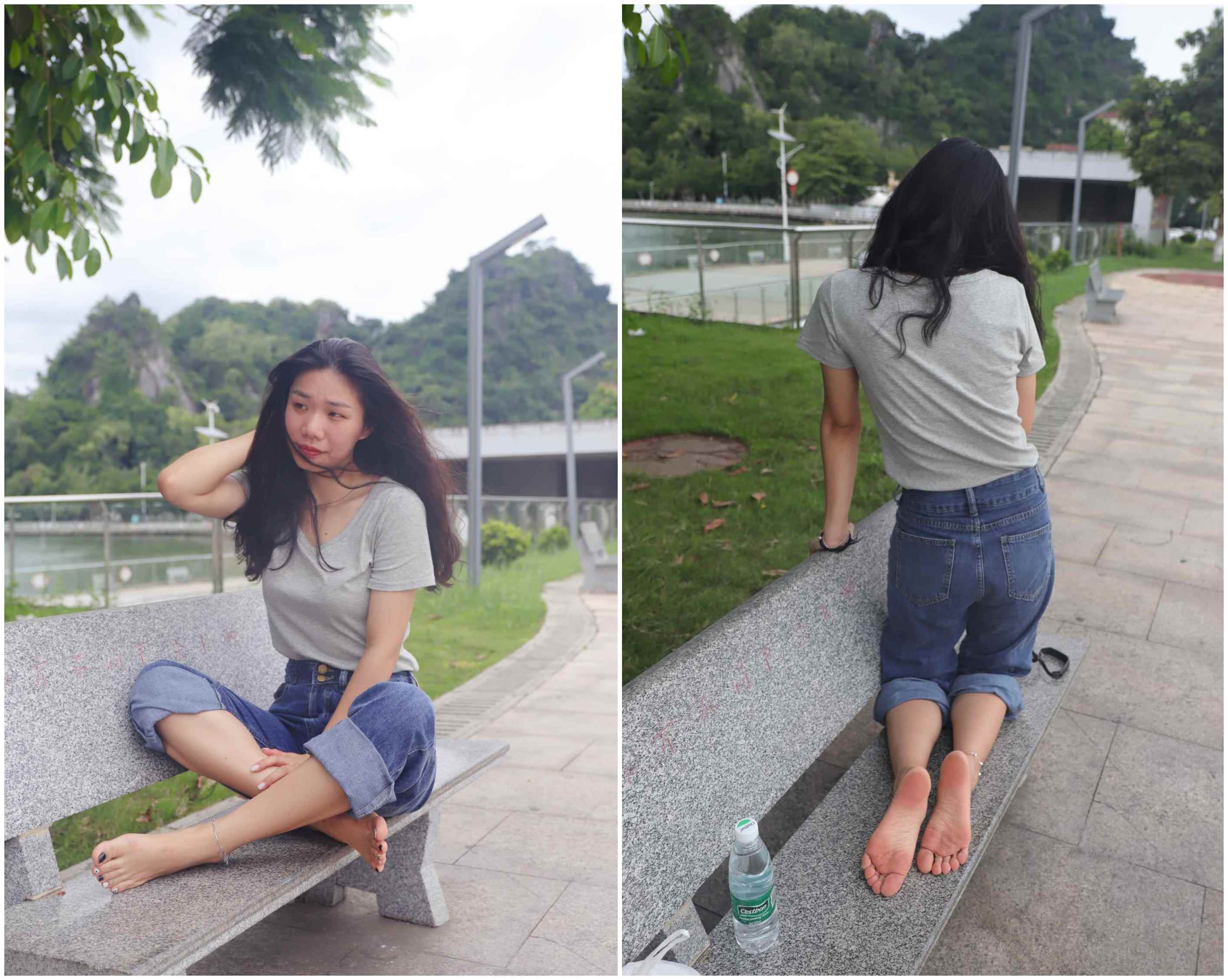 [Pary学生模拍]031 小允牛仔裤精致美甲红润脚底