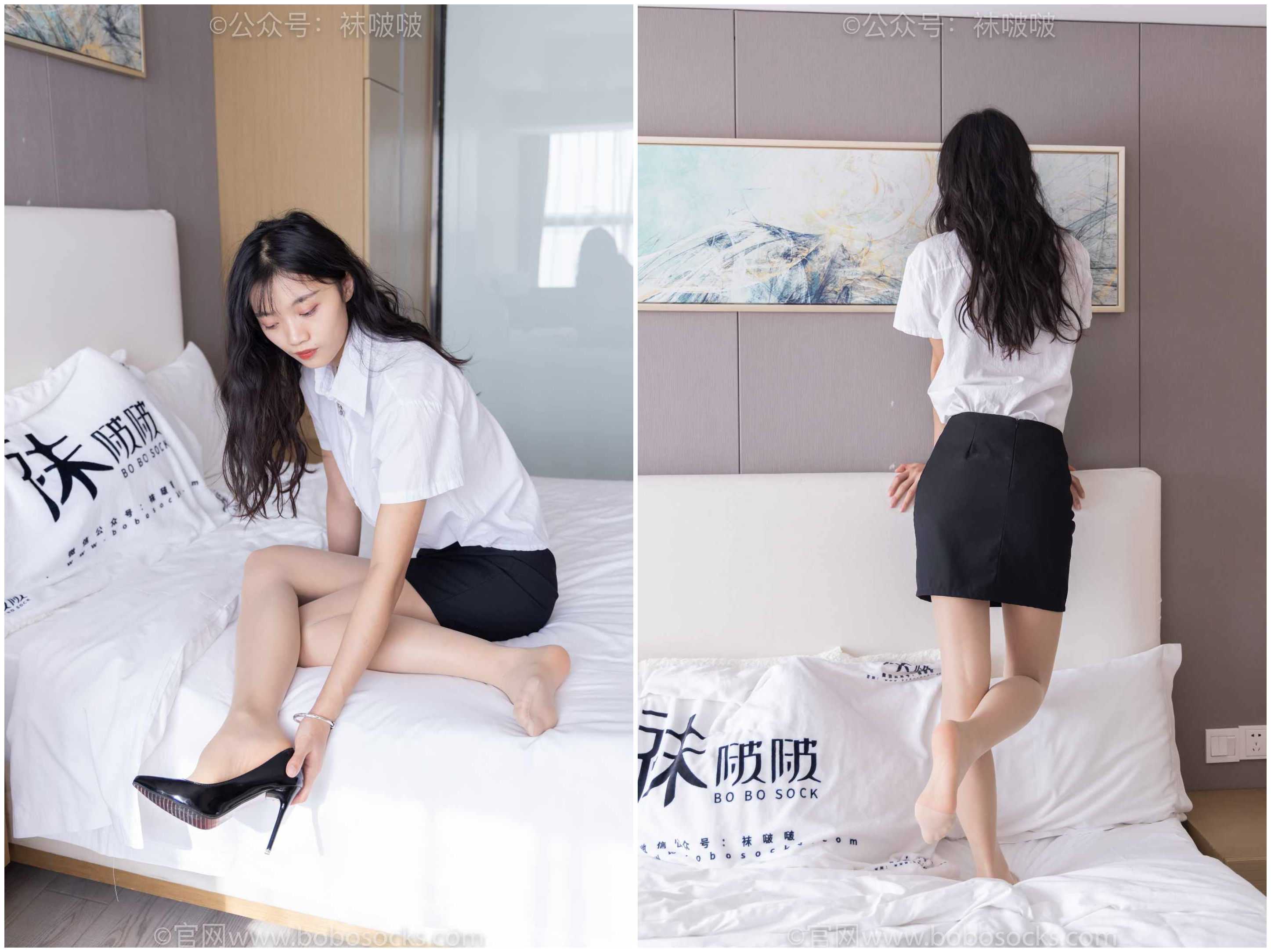 [袜啵啵] 071期 涵涵-OL制服、高跟鞋、肉丝-脚尖加固款