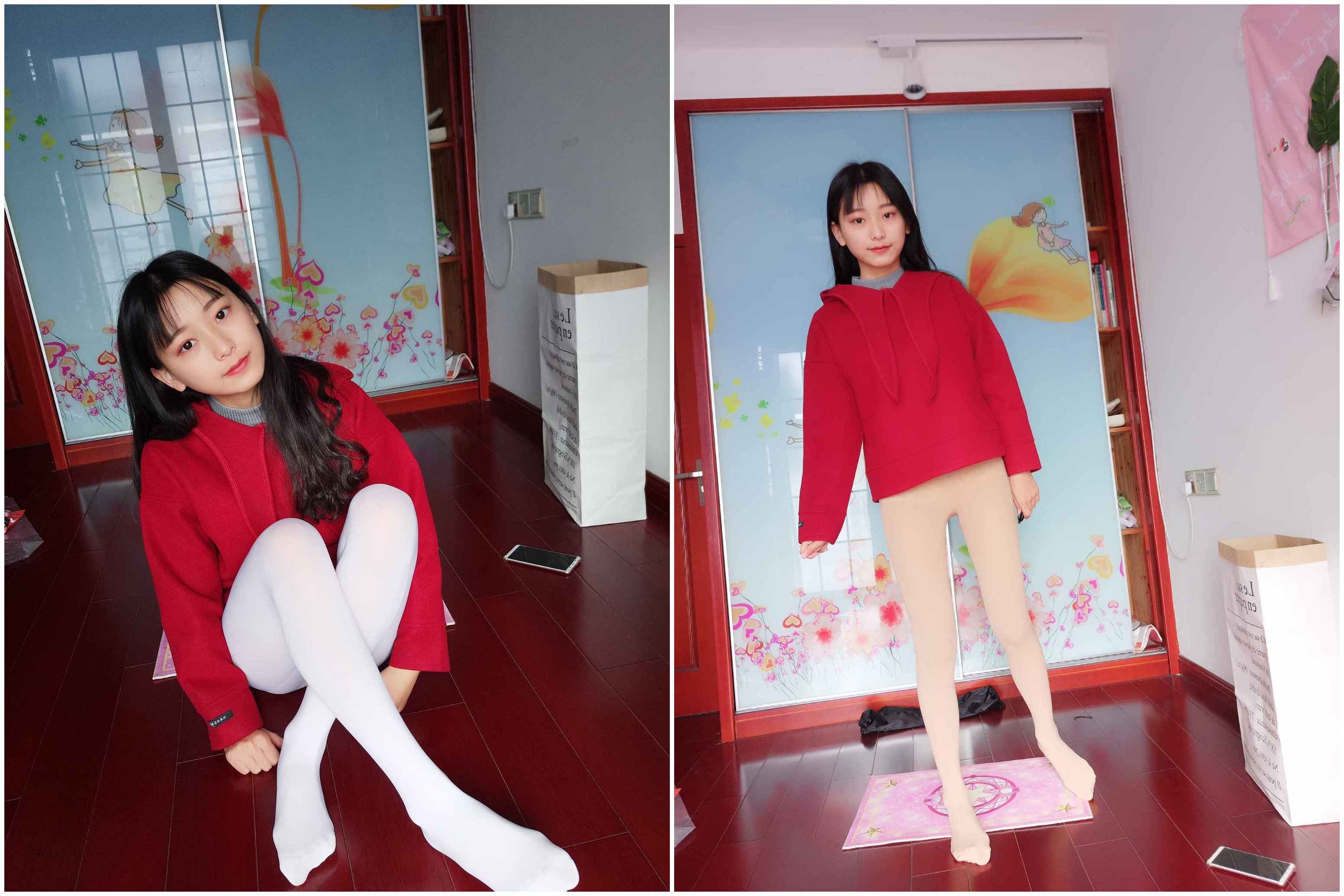 蓓蓓4之居家厚白丝连裤