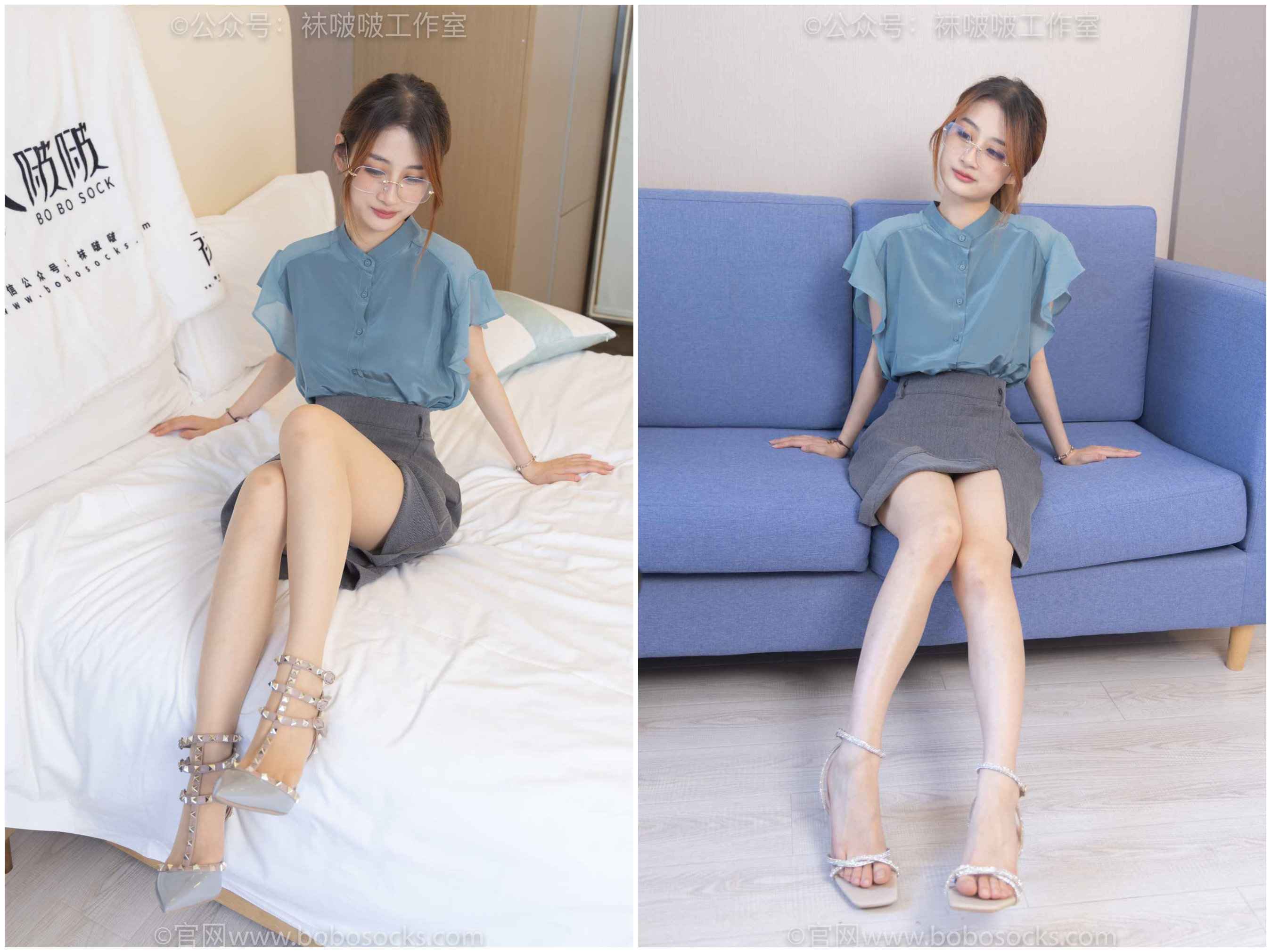 [袜啵啵] 092期 苏苏-高跟鞋、高跟凉鞋、肉丝-脚尖微加固款、裸足