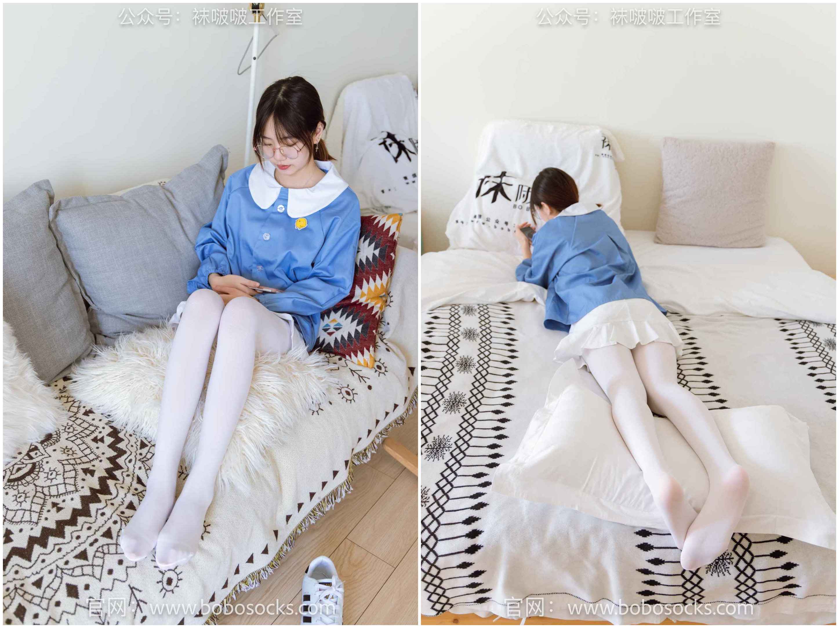 [袜啵啵] 093期 小甜豆-贝壳头、厚白丝