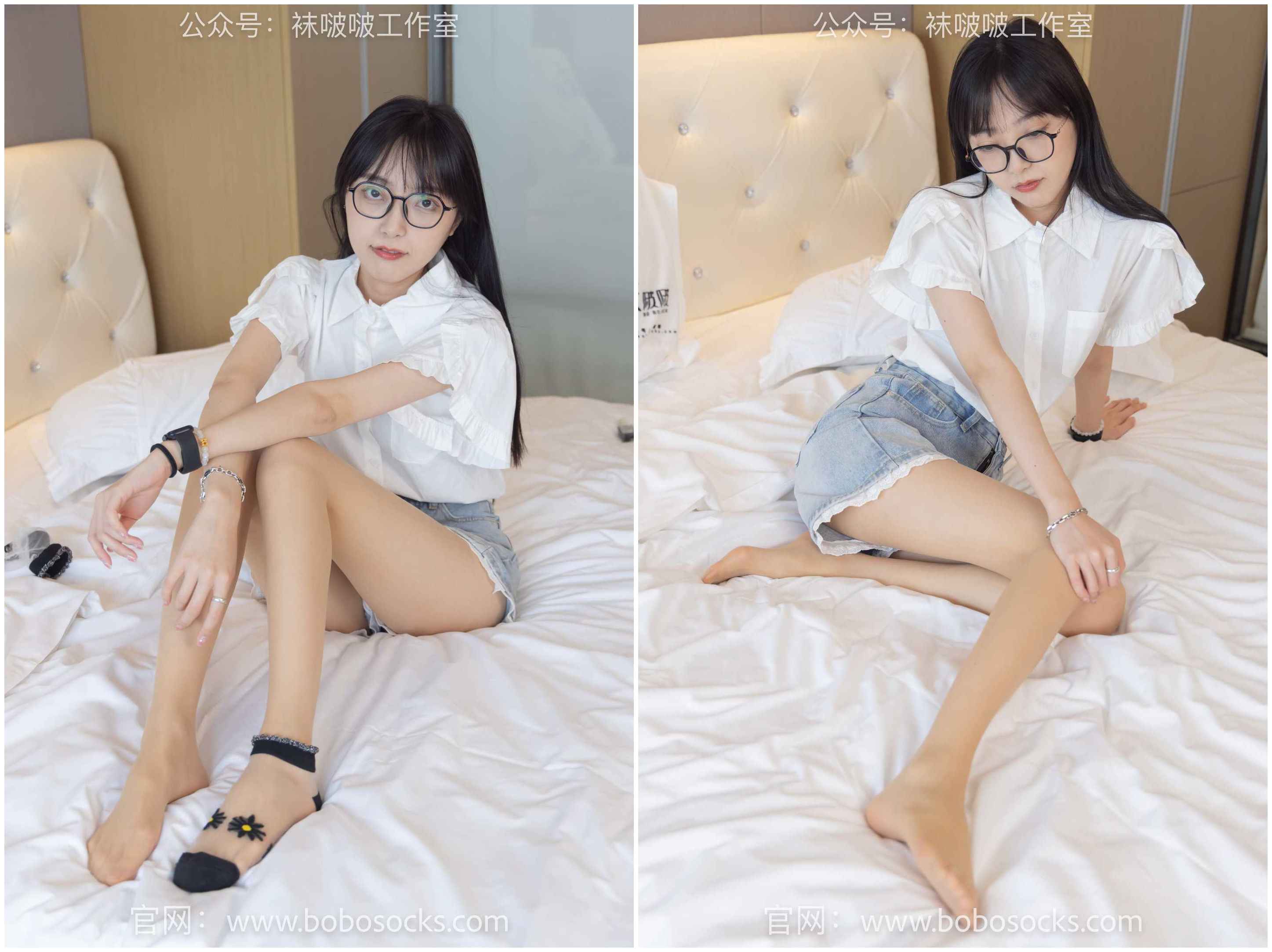 [袜啵啵] 097期 稚予-板鞋、玻璃丝短袜、肉丝