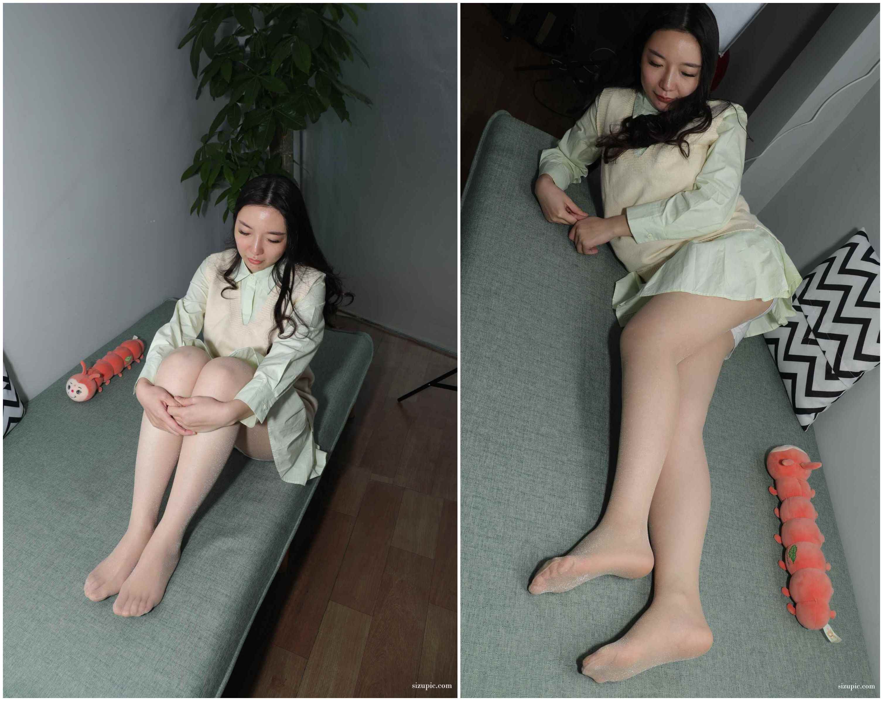 [Pary学生模拍]044 大美女小欧老师展示超薄肉丝美脚