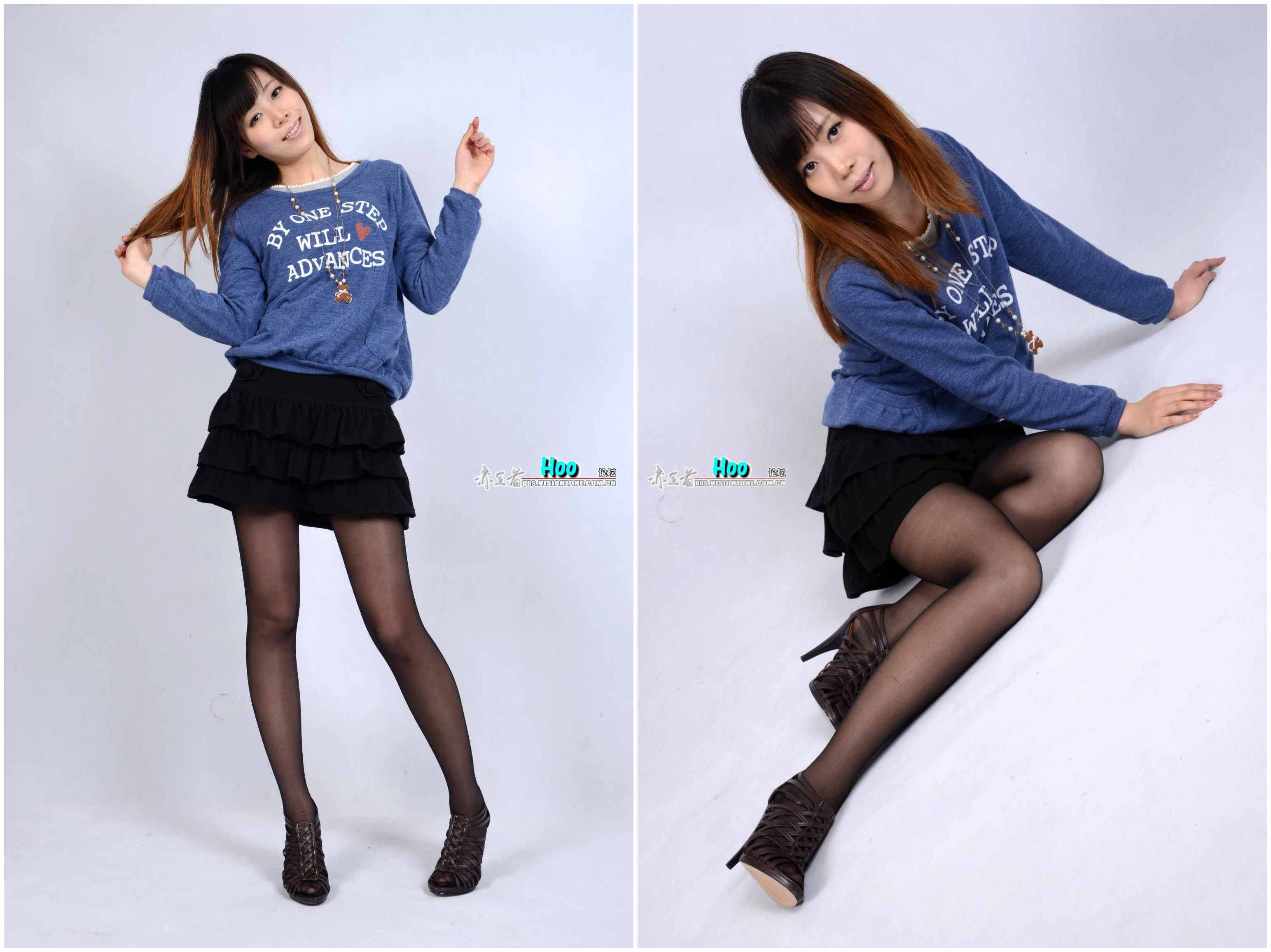 [赤足者]No.019 短裙黑丝