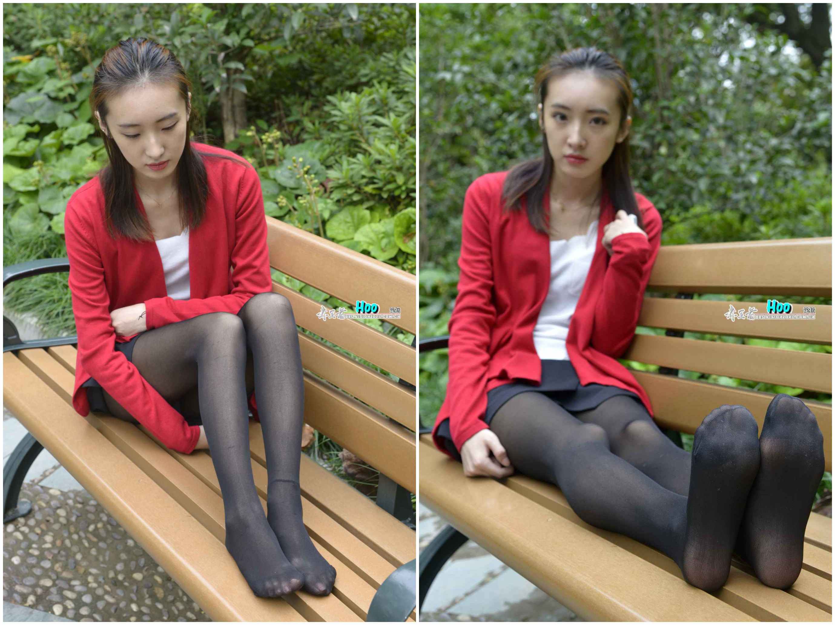 [赤足者]No.021 莉莉黑丝外景