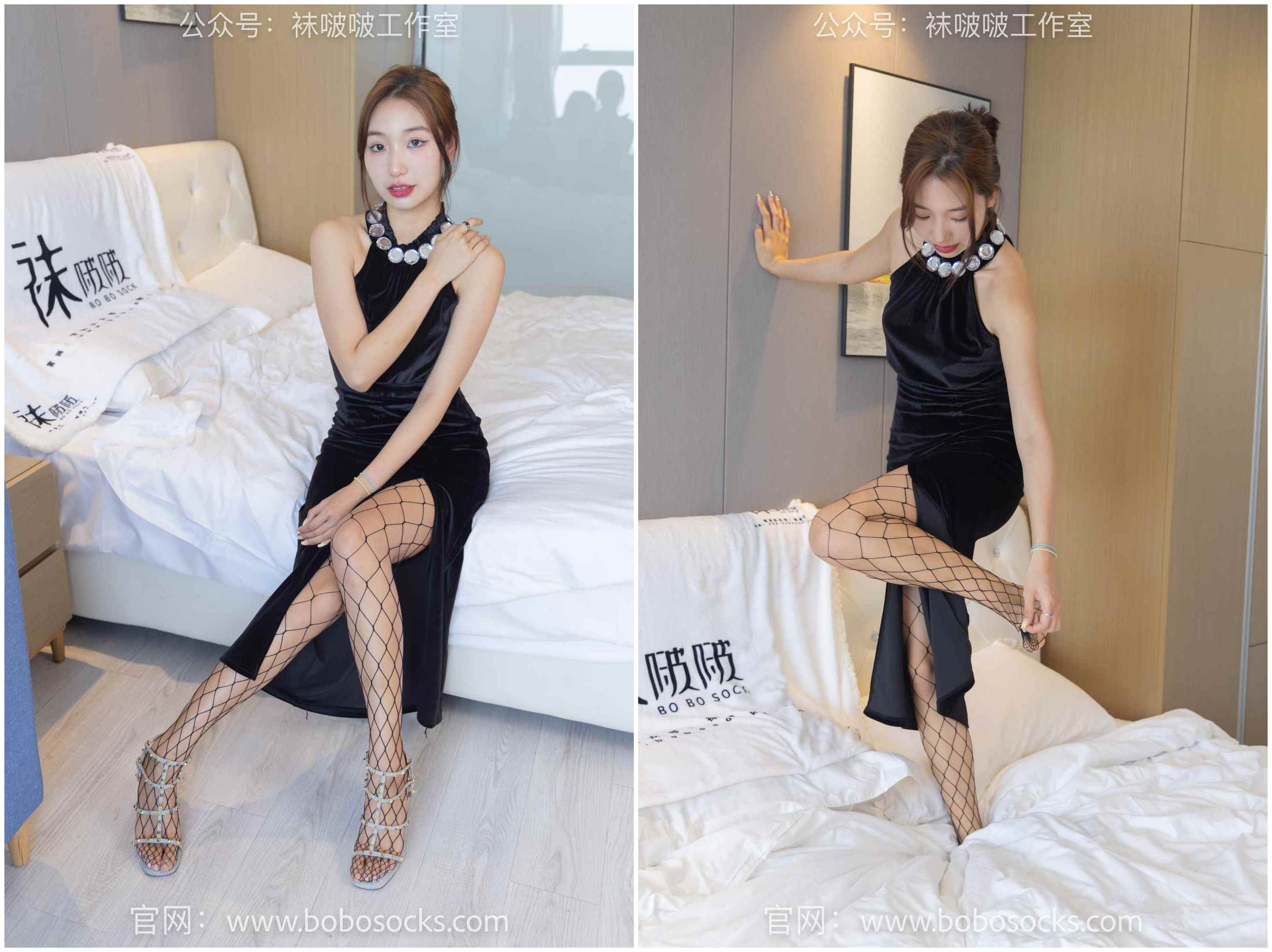 [袜啵啵]113期 果果-高跟鞋、黑色网袜