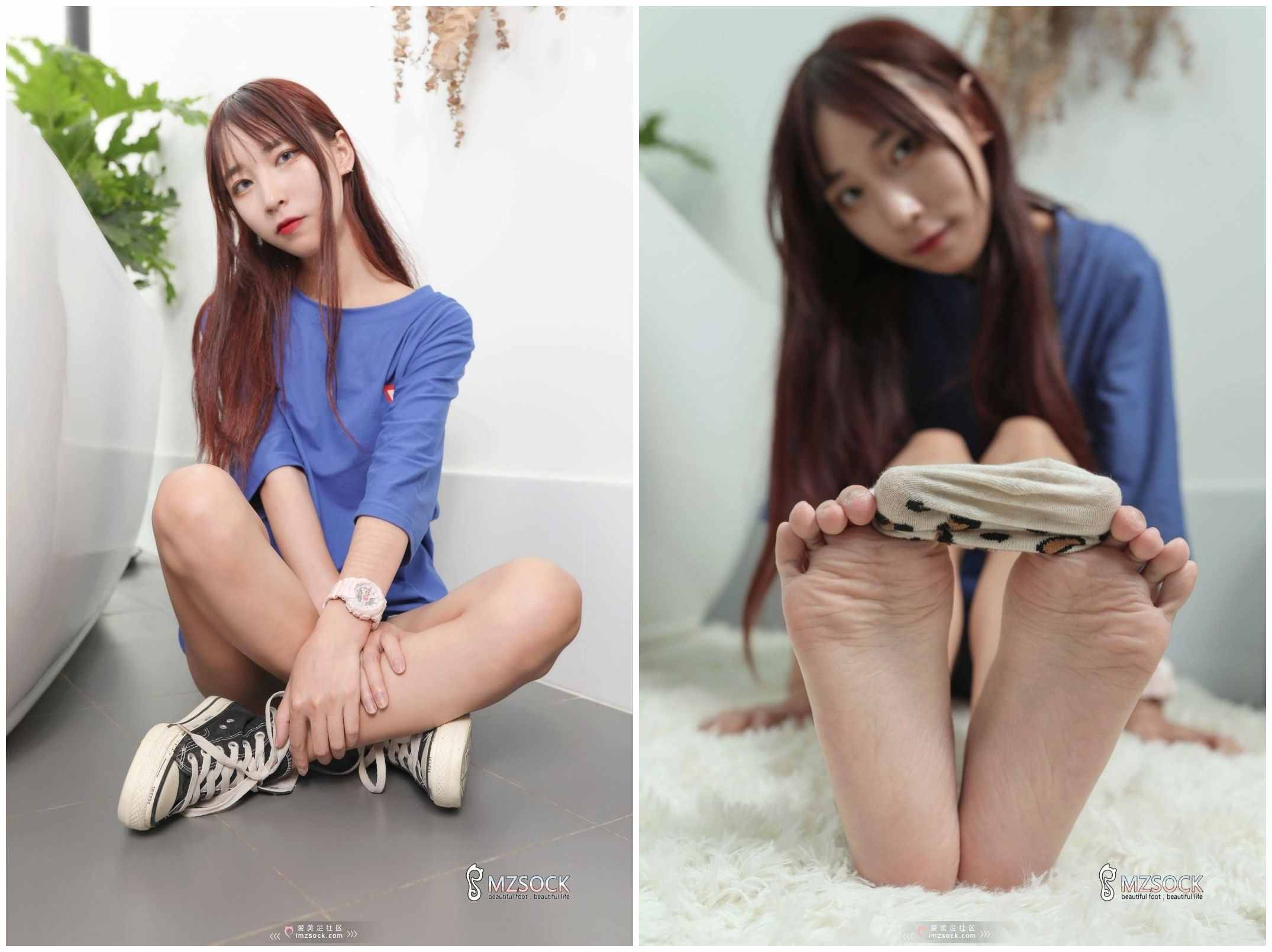 [MZSOCK]第十八期 妍儿 豹纹船袜