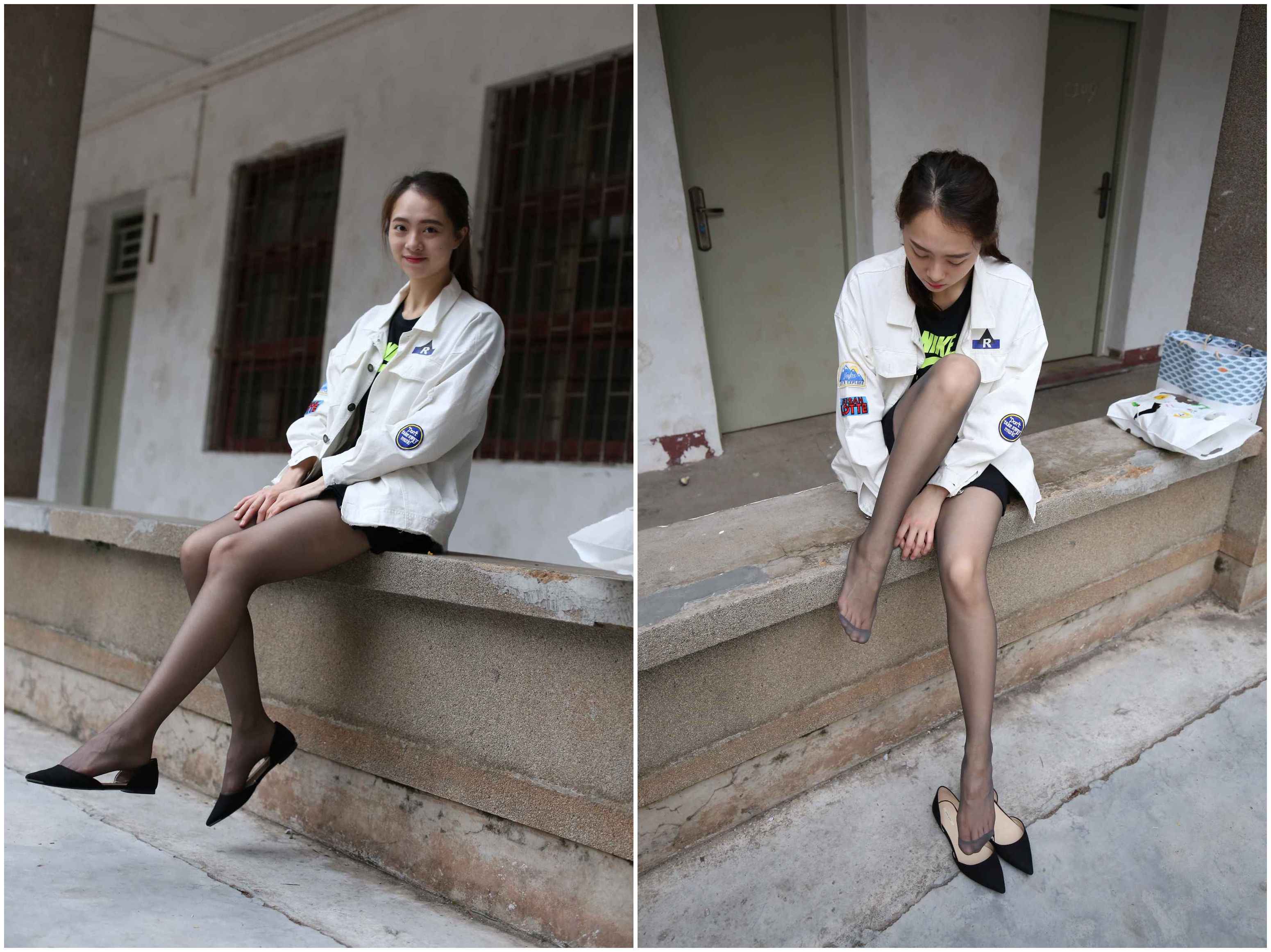 [大西瓜爱牙膏]衬黑丝袜