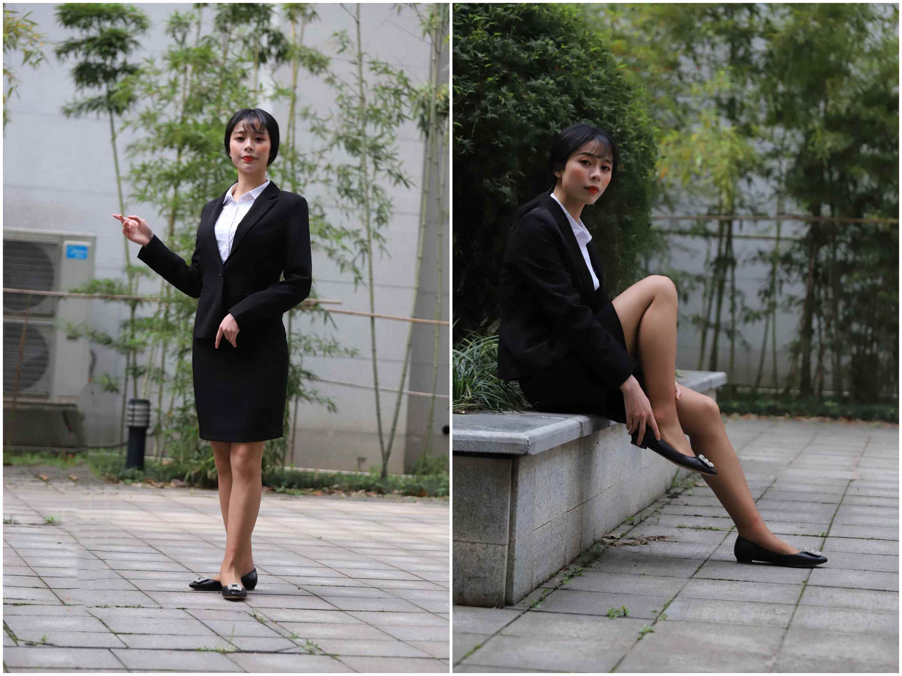 [大西瓜爱牙膏]4月活动 模特二 职业装薄灰