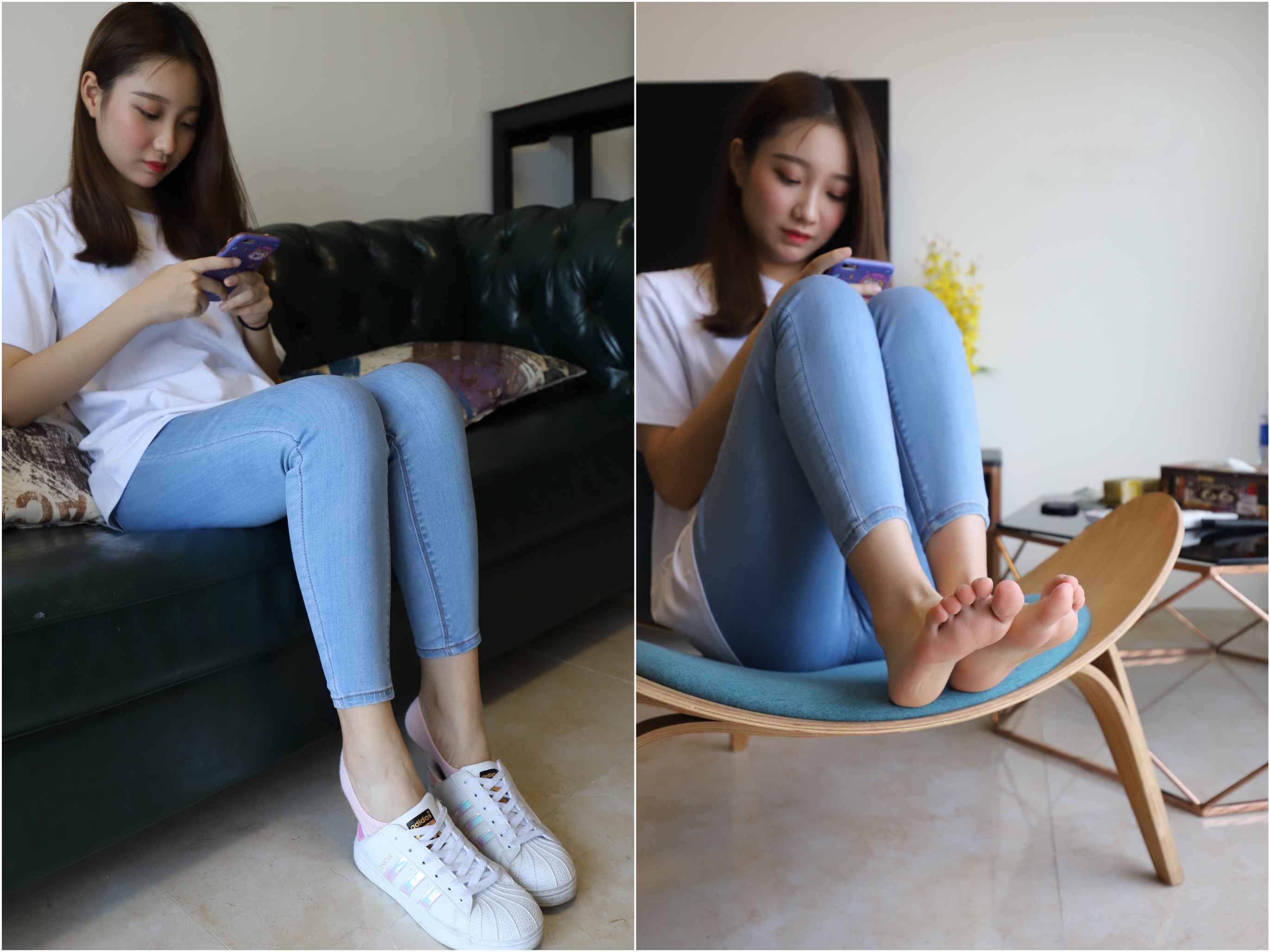 [大西瓜爱牙膏]9月活动模特1 棉袜+裸足