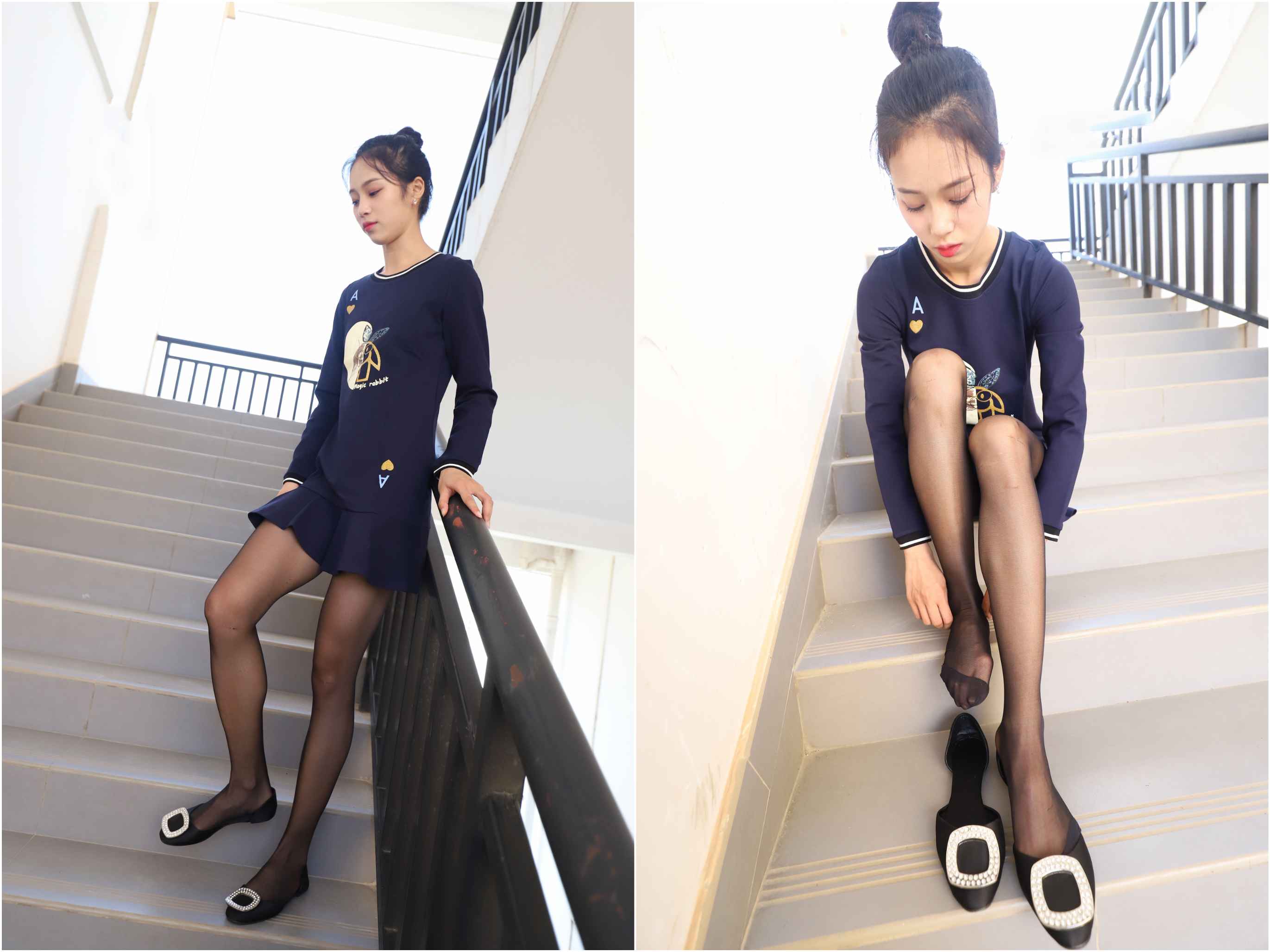 [大西瓜爱牙膏]10月活动模特1 黑丝 Part1