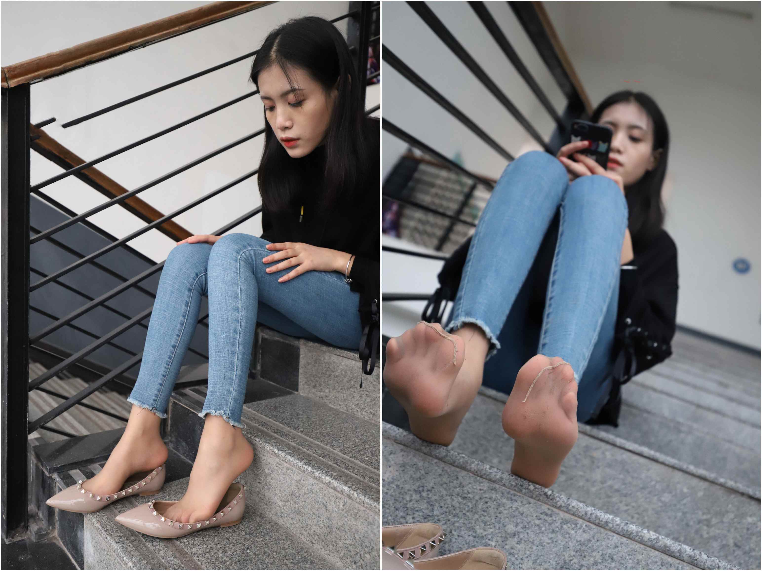 [大西瓜爱牙膏]11月活动模特1 牛仔裤长丝