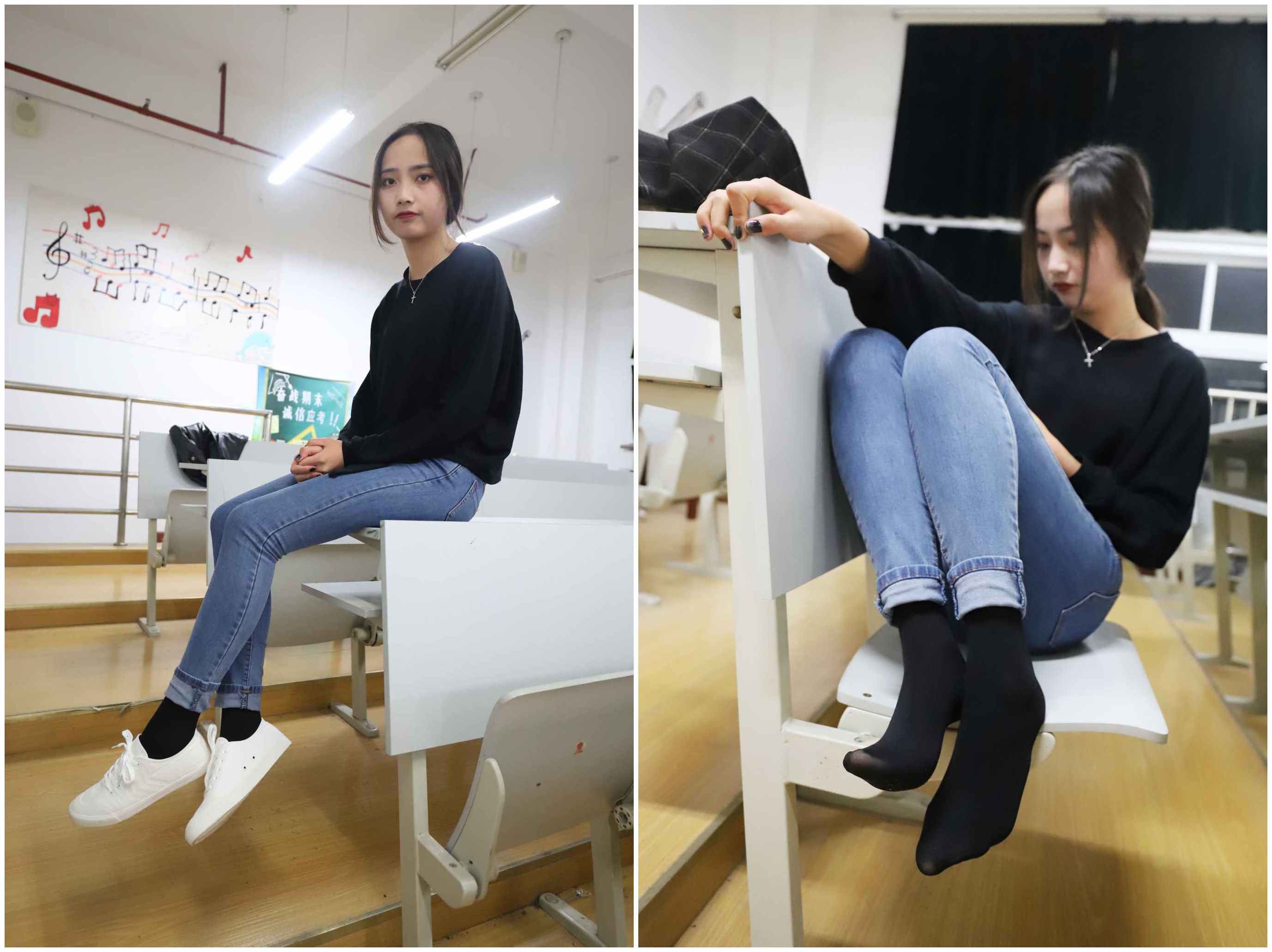 [大西瓜爱牙膏]12月活动模特三 黑裤袜