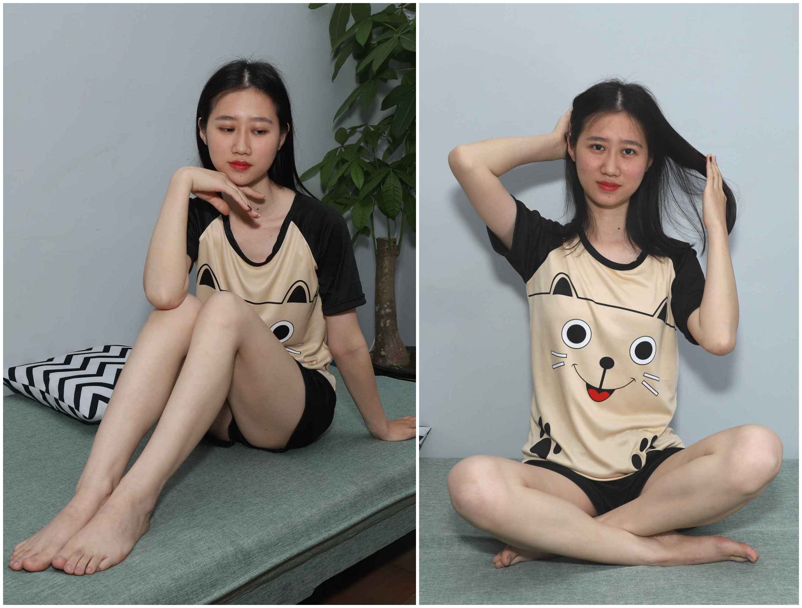 [Pary学生模拍]050 极品美女小芳展示睡衣美脚