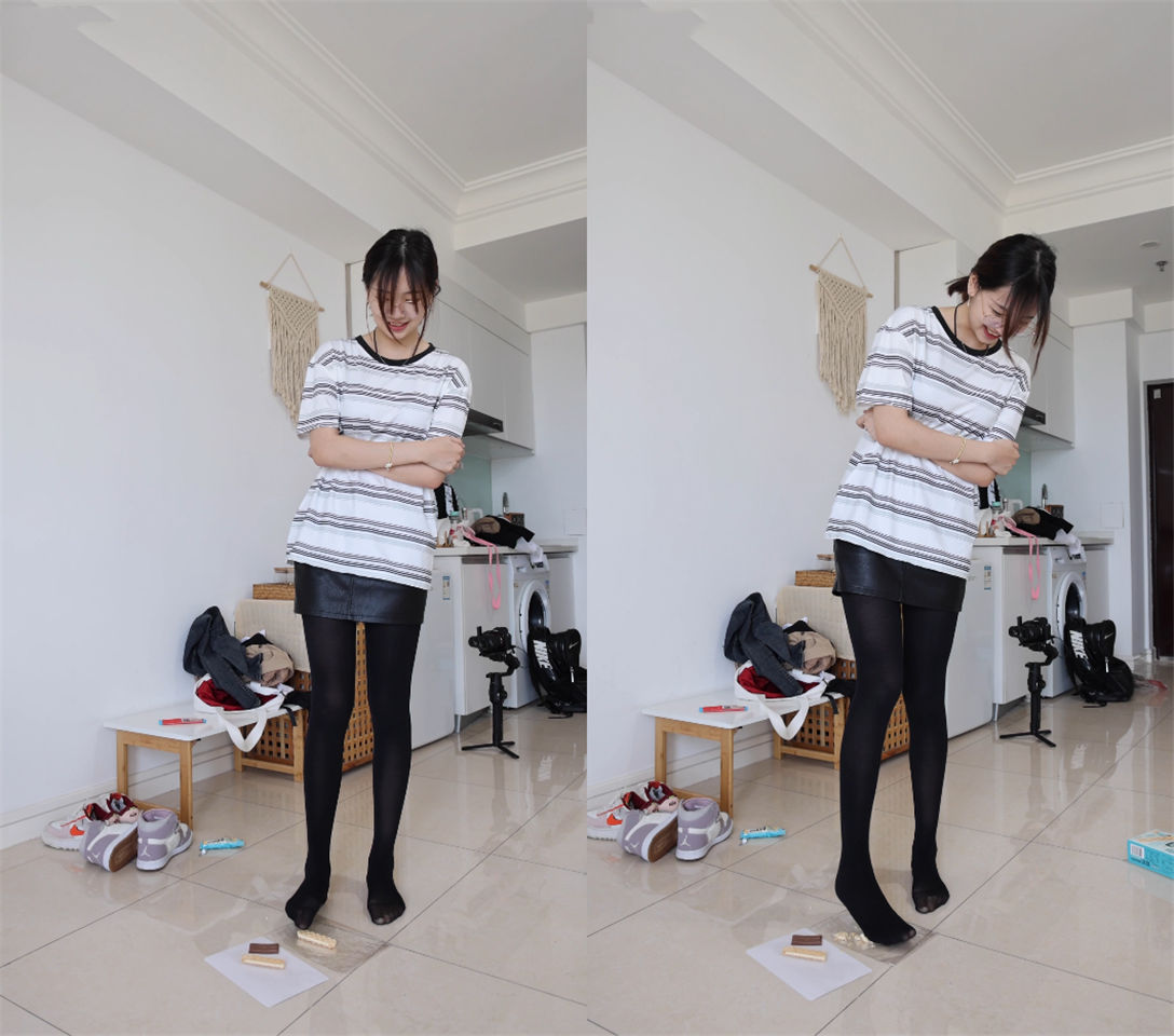 [袜啵啵]积分限定作品 NO.001 小甜豆-平底鞋、厚黑丝、厚肉丝、踩东西剧情