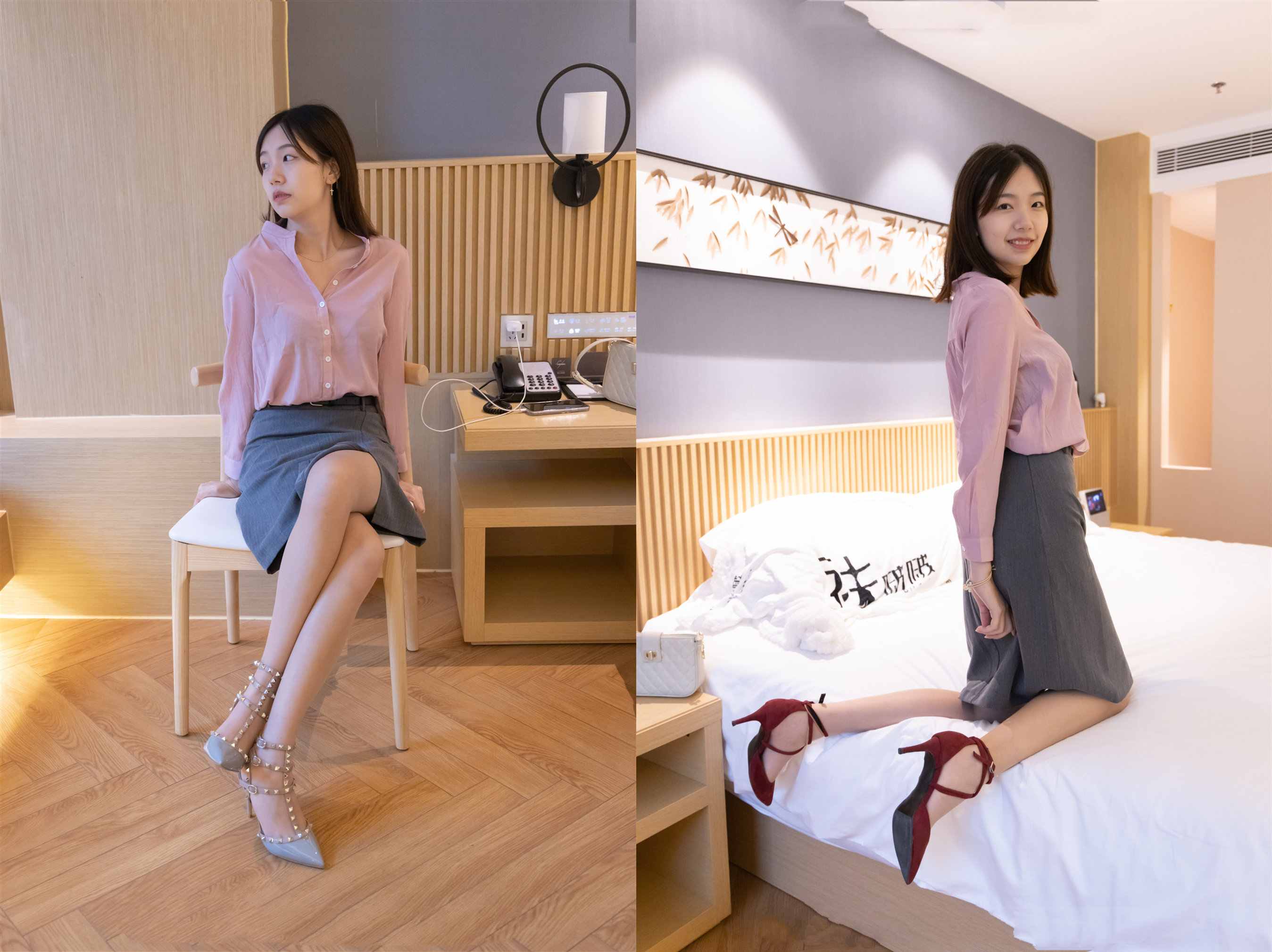 [袜啵啵]142期 小甜豆-高跟鞋、高跟凉鞋、肉丝、裸足