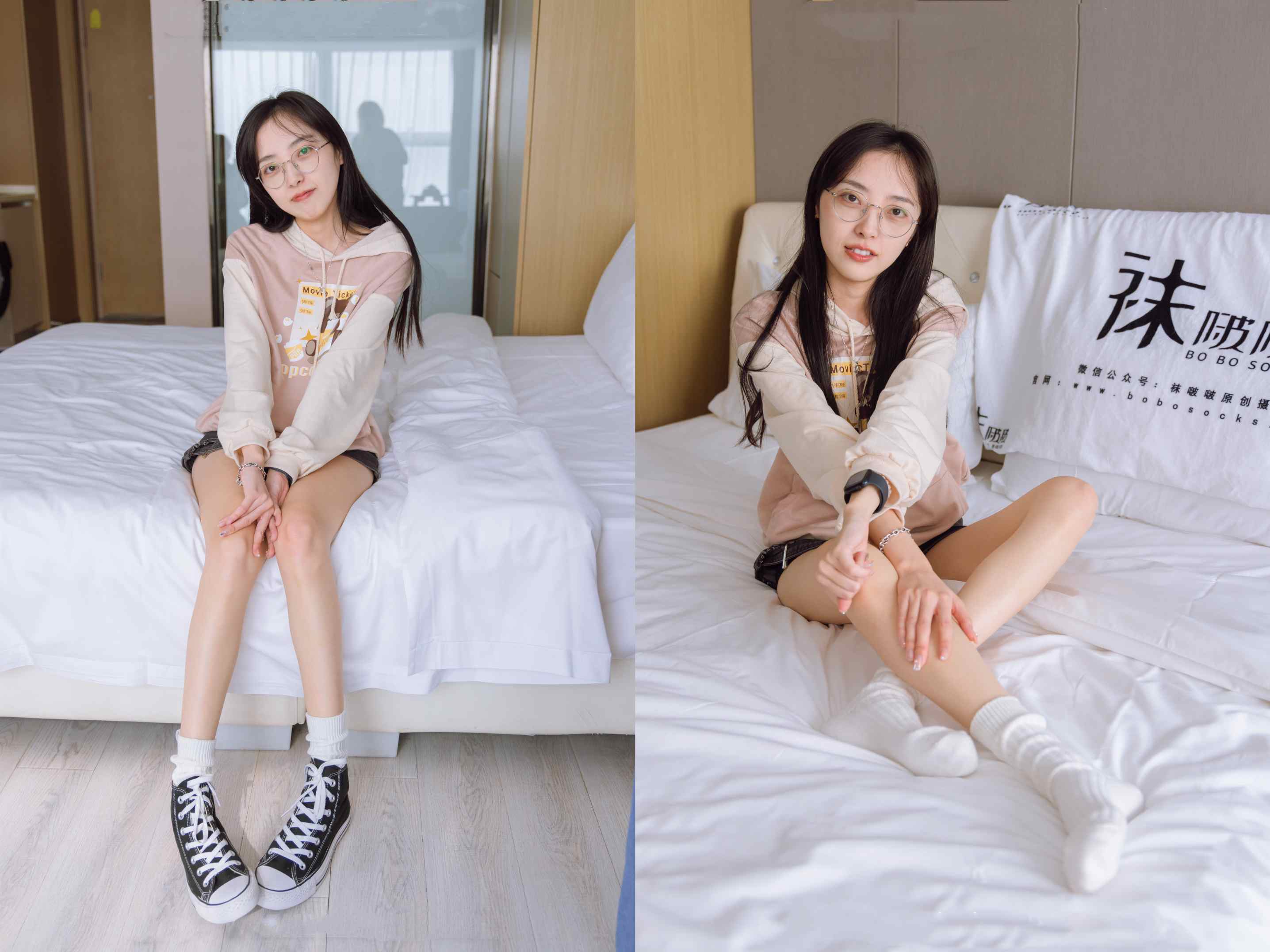 [袜啵啵]143期 稚予-匡威板鞋、vans帆布鞋、两双白棉袜