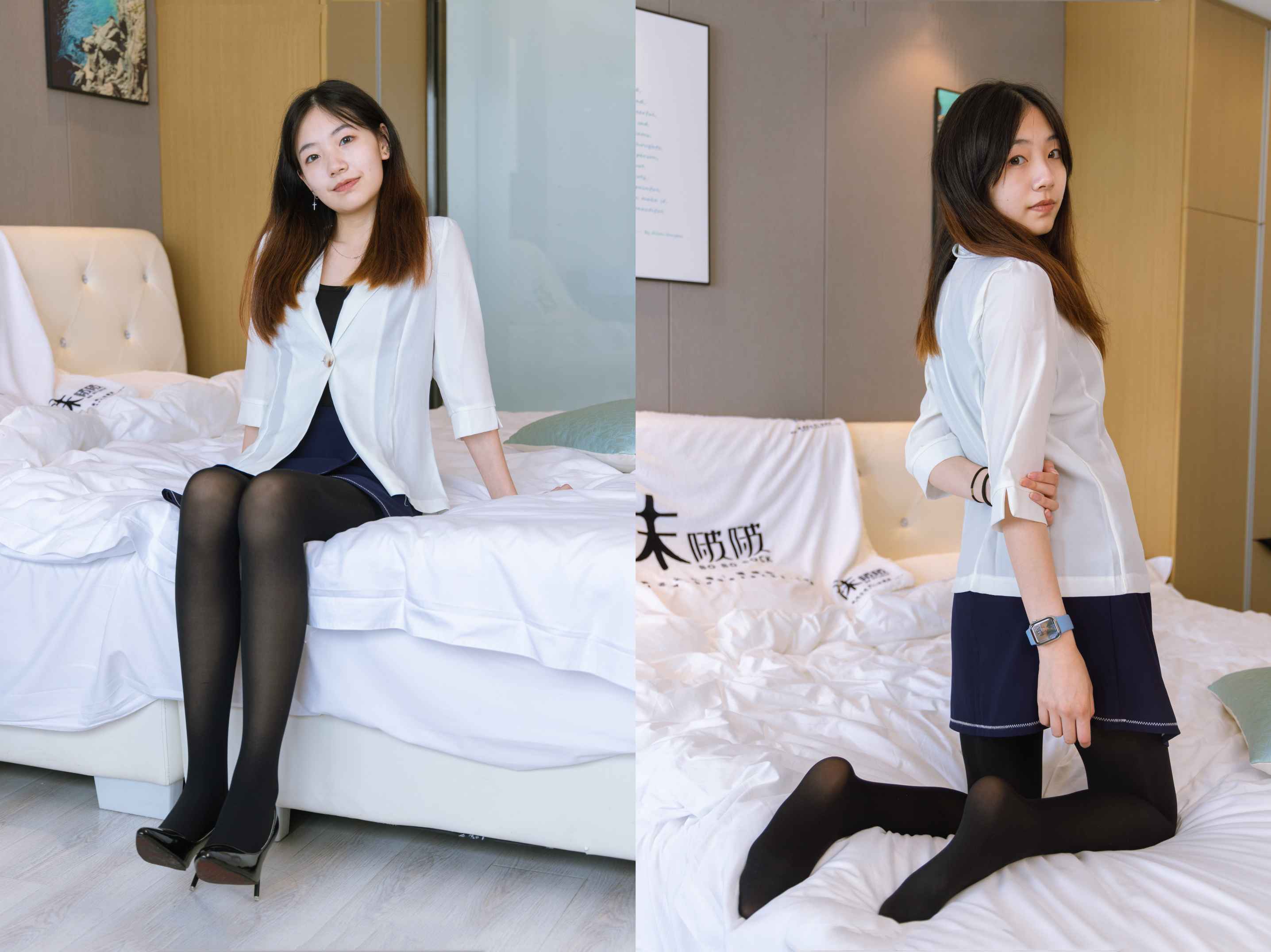 [袜啵啵]150期 小甜豆-高跟鞋、厚黑丝