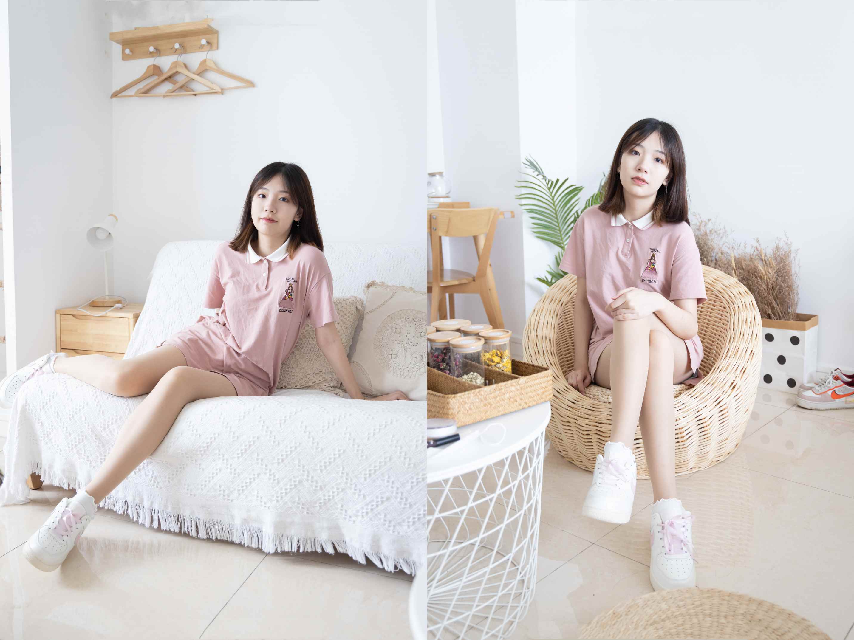 [袜啵啵]163期 小甜豆-空军一号板鞋、白棉袜、肉丝