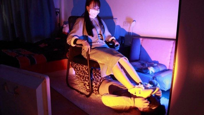 【黑丝诱惑】素人姣姣裸足脚深喉舔旗袍绣花脏鞋底 YC-230114-4足控资源网|爱秀美图