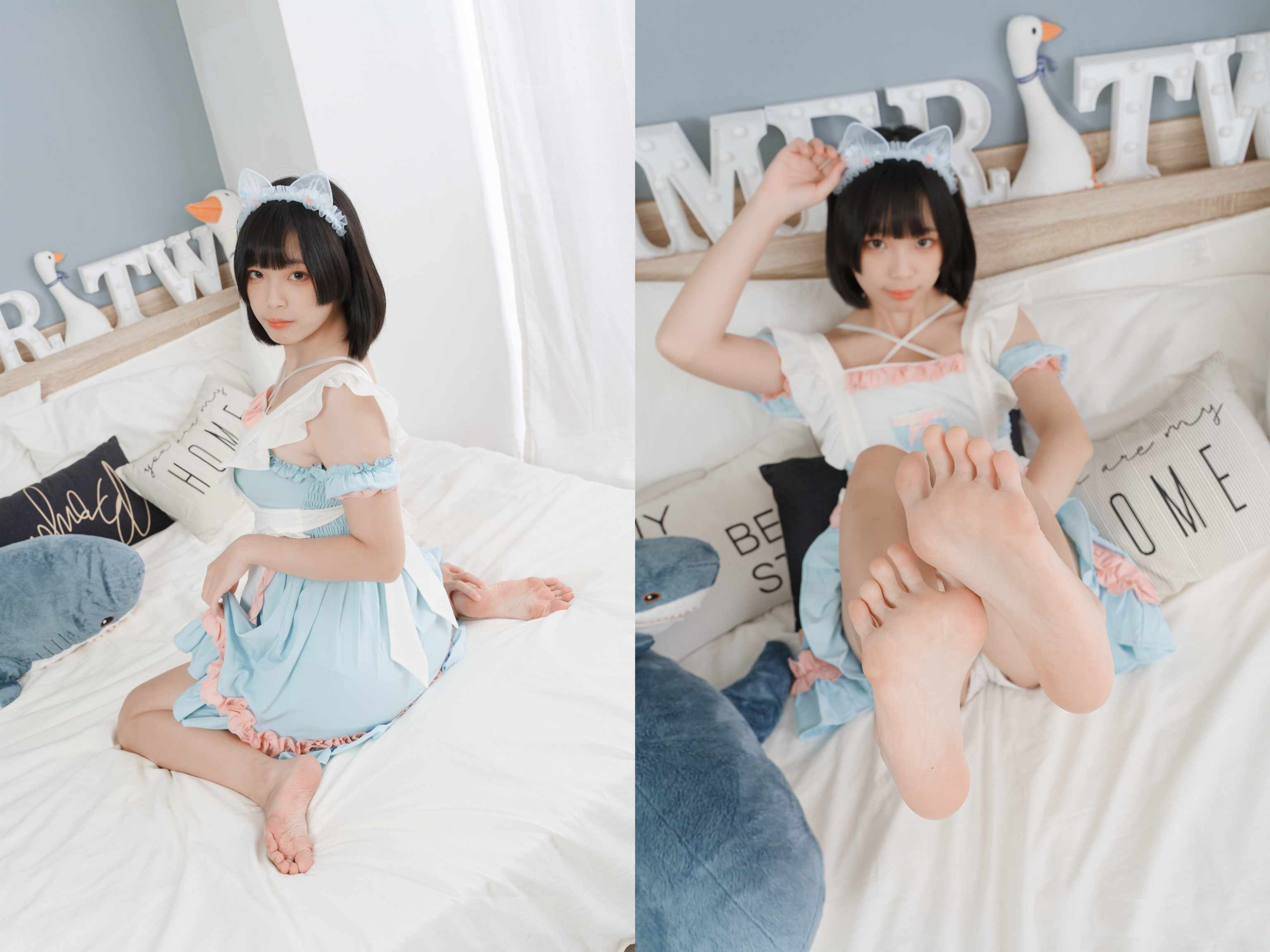 [Limerence]之之 女仆装扮柔嫩欧派与裸足 请主人享用