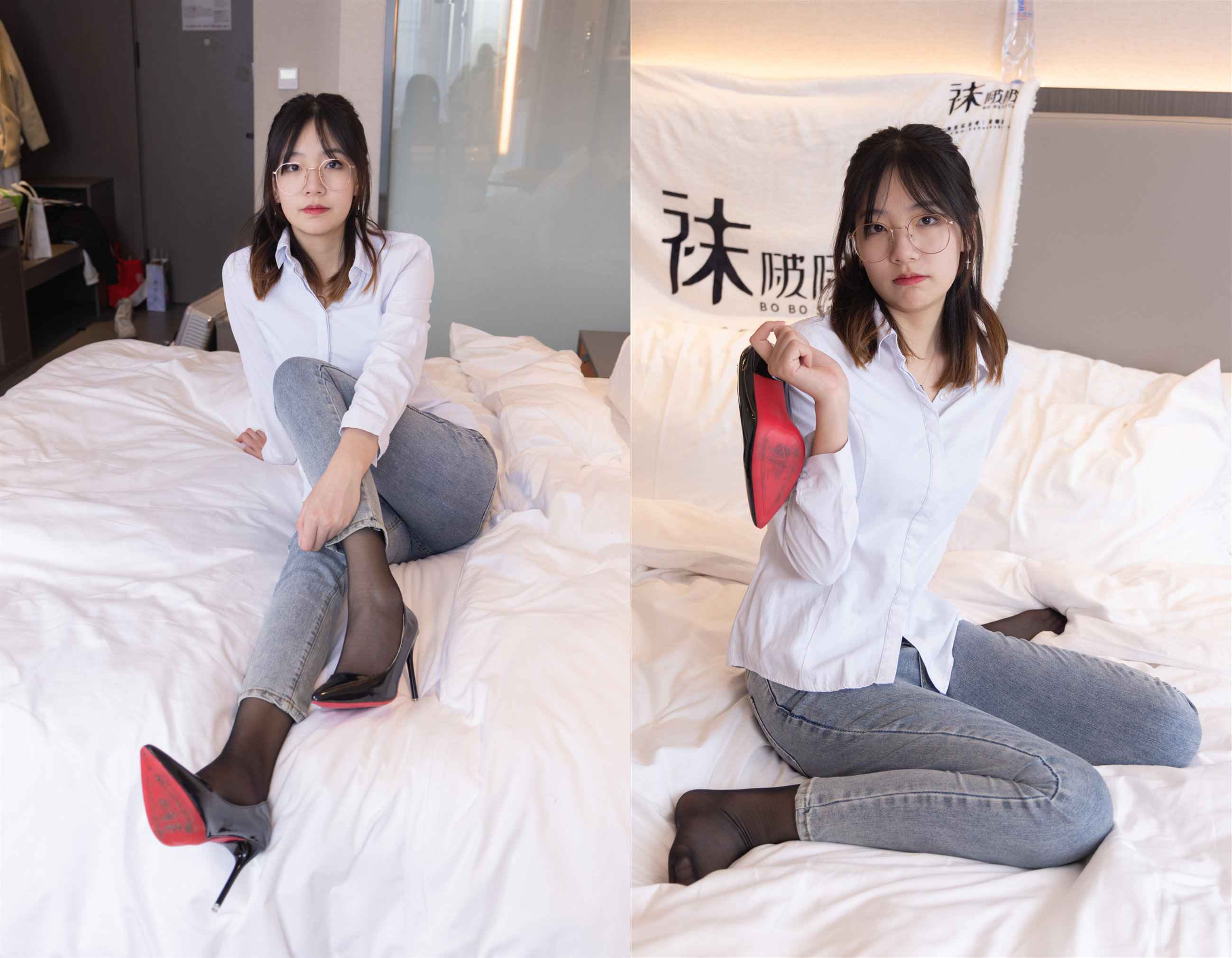 [袜啵啵]181期 小甜豆-高跟鞋、黑丝、裤里丝