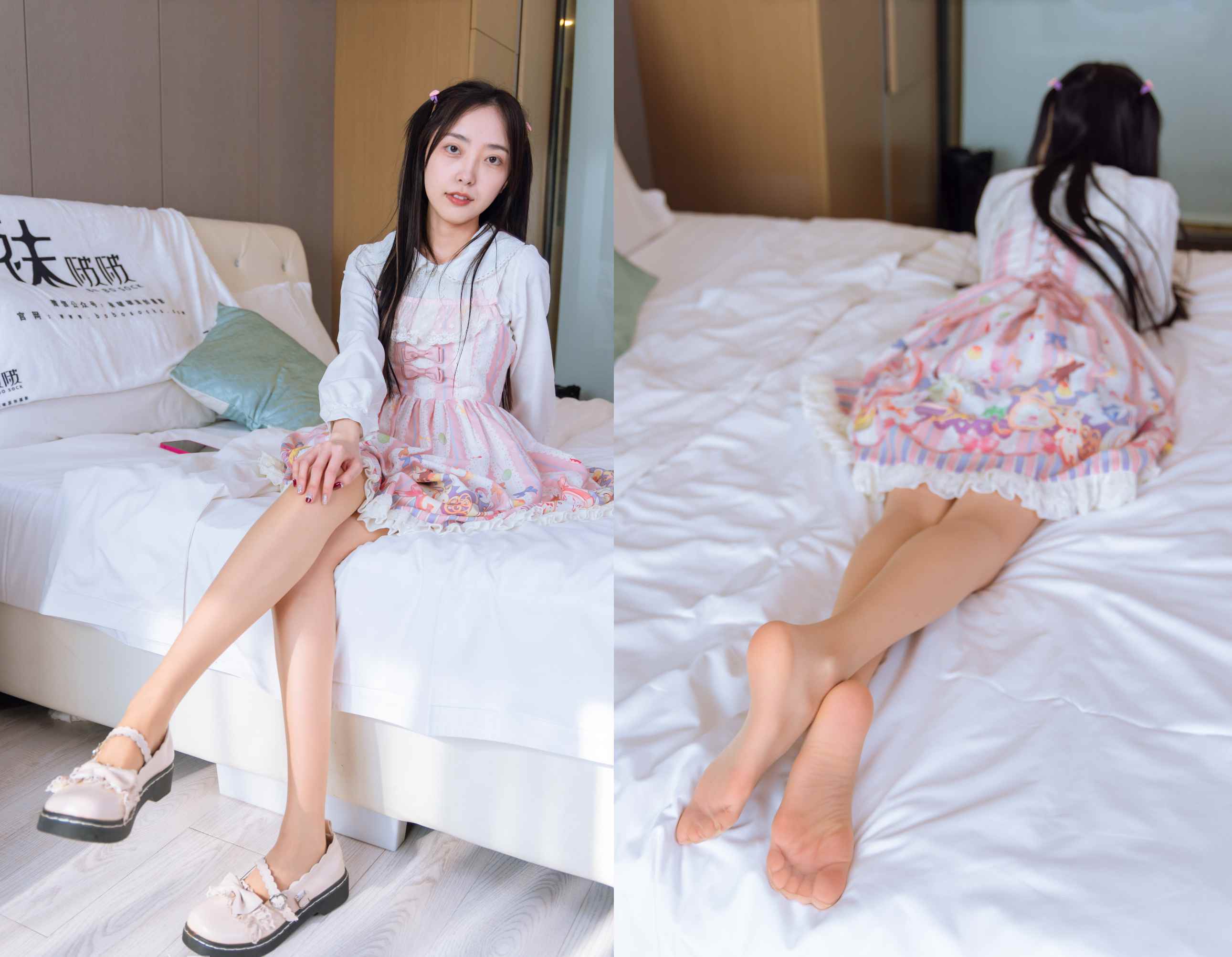 [袜啵啵]187期 稚予-Lolita裙、白皮鞋、肉丝