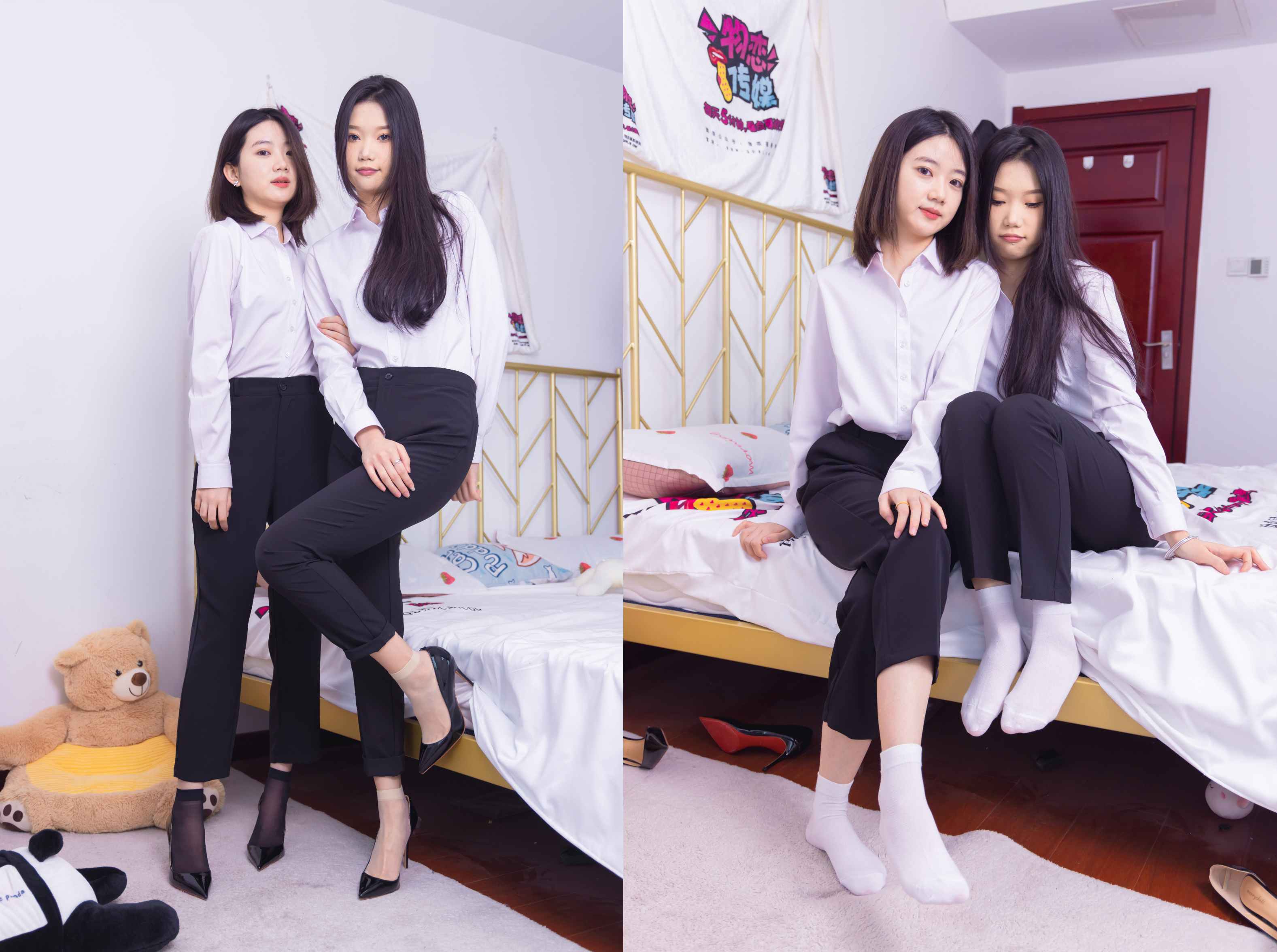 物恋传媒 NO.1463 小竹&欢欢-办公室姐妹