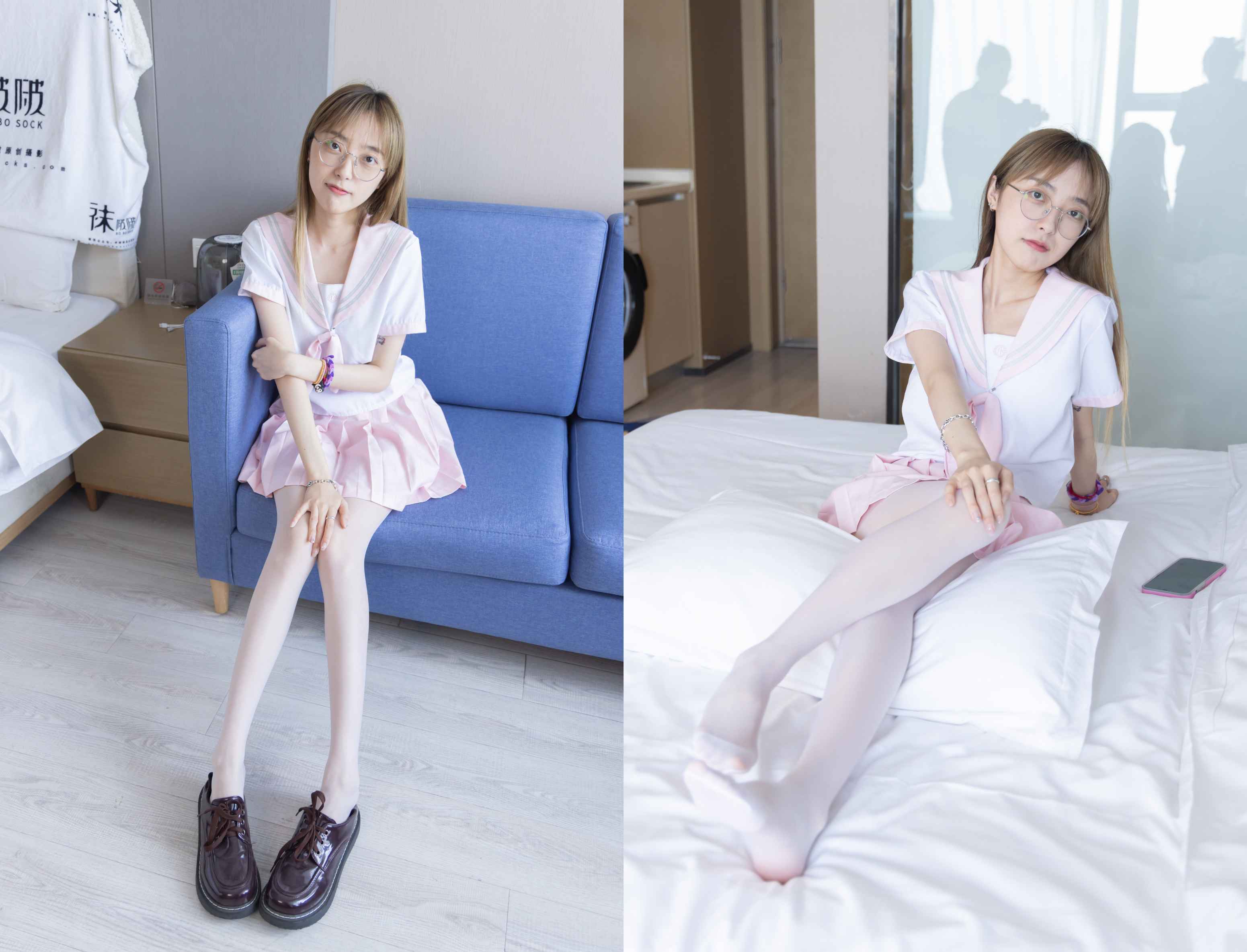 [袜啵啵]238期 稚予-皮鞋、白丝、jk制服