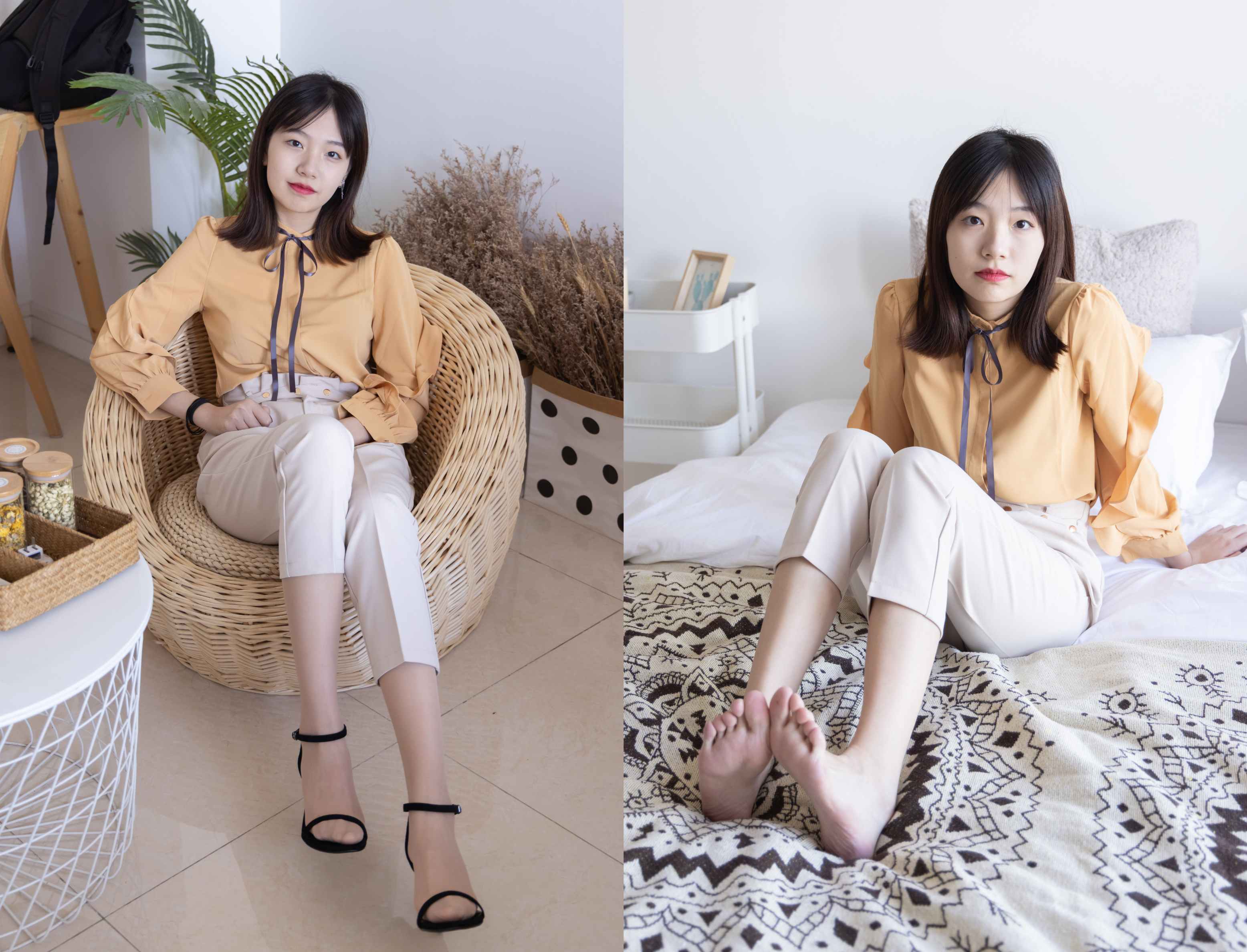 [袜啵啵]240期 小甜豆-三双高跟鞋、肉丝、裸足