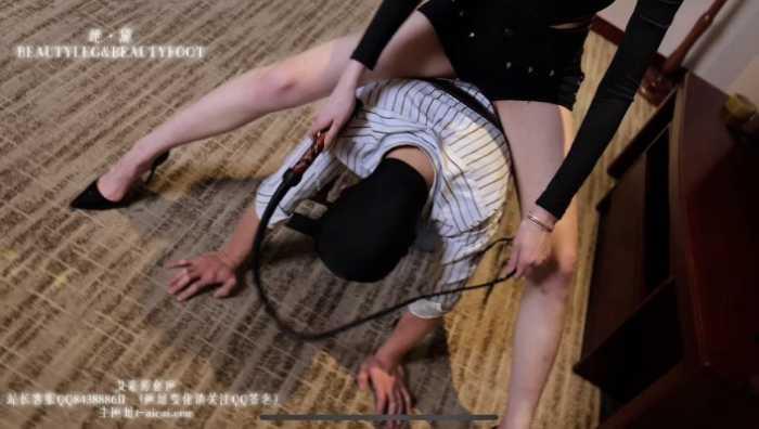 【爱秀套图】180cm长腿模特驯服马奴恋足高跟 GD023 YC-241221-2