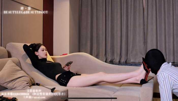 【爱秀套图】180cm长腿模特驯服马奴恋足高跟 GD023 YC-241221-2