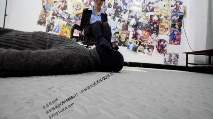 【爱秀套图】【第5风格】女职员下班被老板捆绑强制舔脚 YC-250114-6
