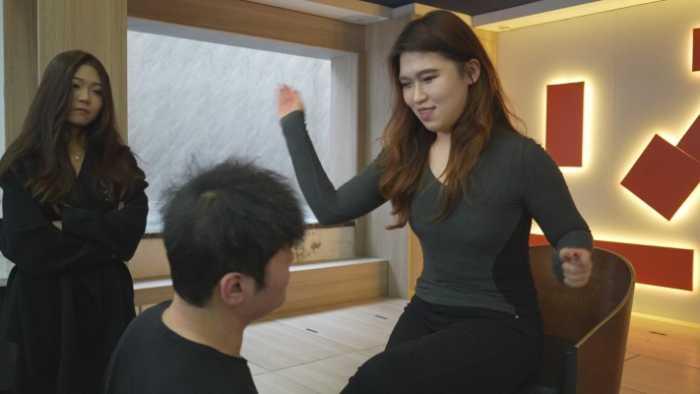 【爱秀套图】零基础全程自己首次发挥 女王范羞辱度不输专业S 让鱼七毁三观 YC-250117-13