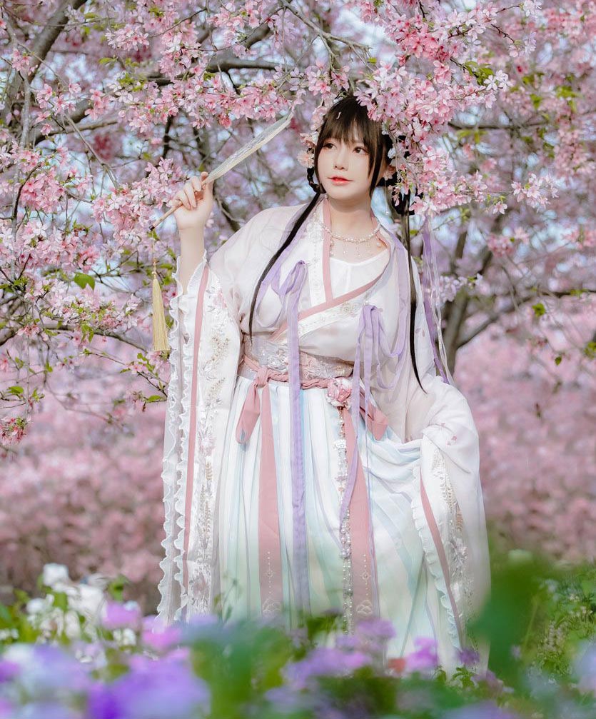 Nyako喵子 樱花汉服 花神祈愿