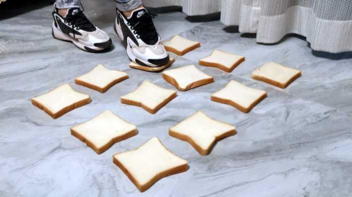 【爱秀套图】【大美】12片吐司擦拭清理Nike跑鞋 YC-250314-3