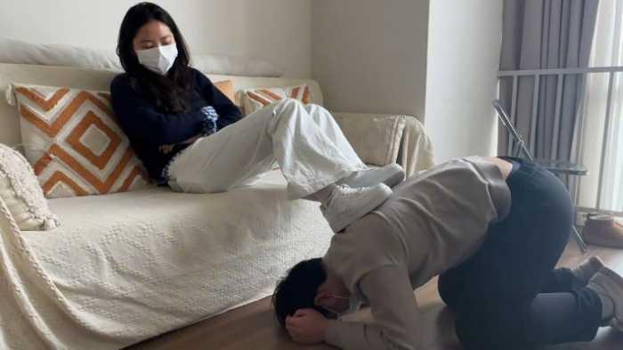 【爱秀套图】【208宿舍】耐克空军玩弄小狗 YC-250314-10