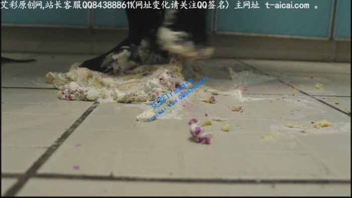 【爱秀套图】哚儿为贱奴制作的美味蛋糕狗粮（侮辱，强迫，特写）YC-190622-4