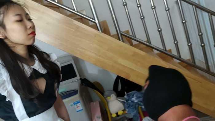 【爱秀套图】捆绑局：小鱼女神肉丝高跟捆绑，耳光审讯鞭打间谍 YC-250404-4