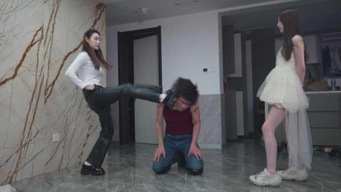 【爱秀套图】双s非人对待最高级，真M 仅需开头10秒就起生理反应 YC-250413-7