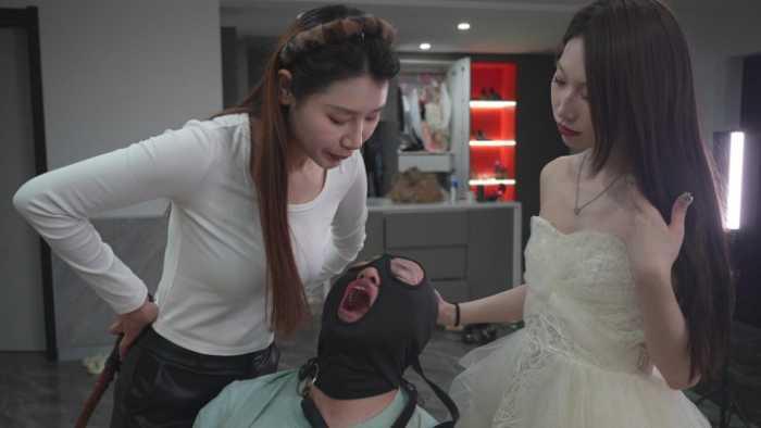 【爱秀套图】双s非人对待最高级，真M 仅需开头10秒就起生理反应 YC-250413-7