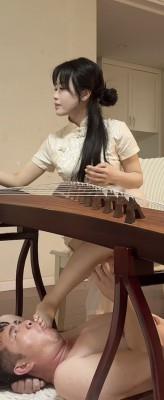 【爱秀套图】model~~筝仙琴月 弹筝调狗 YC-250415-2